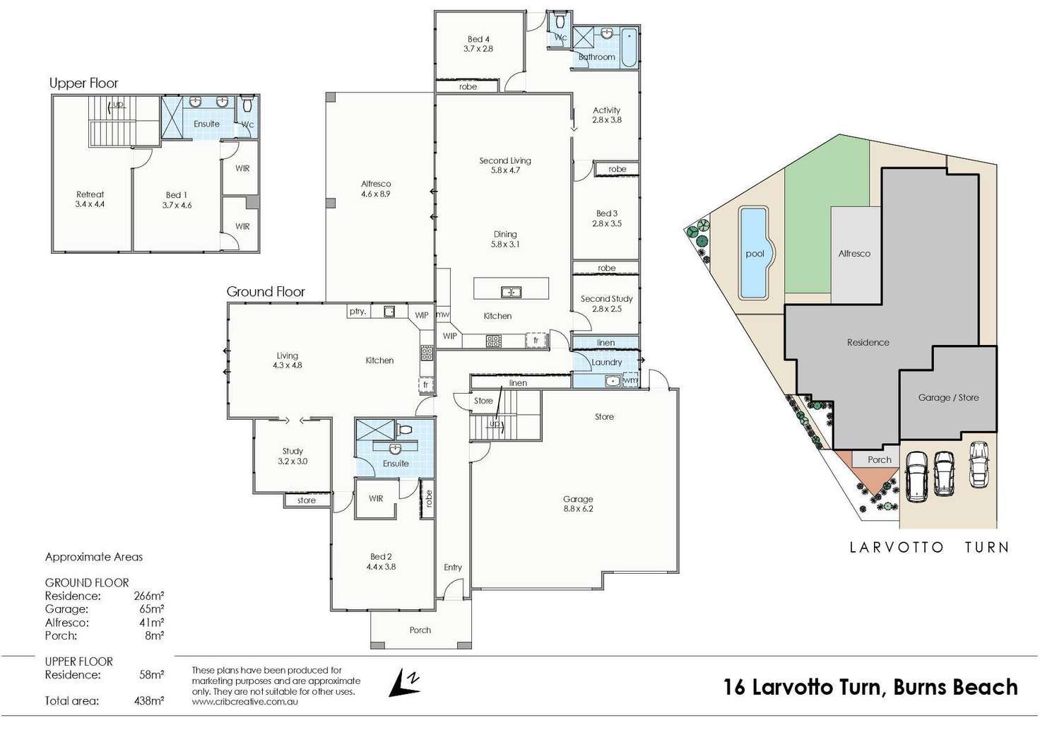 Floorplan of Homely house listing, 16 Larvotto Turn, Burns Beach WA 6028