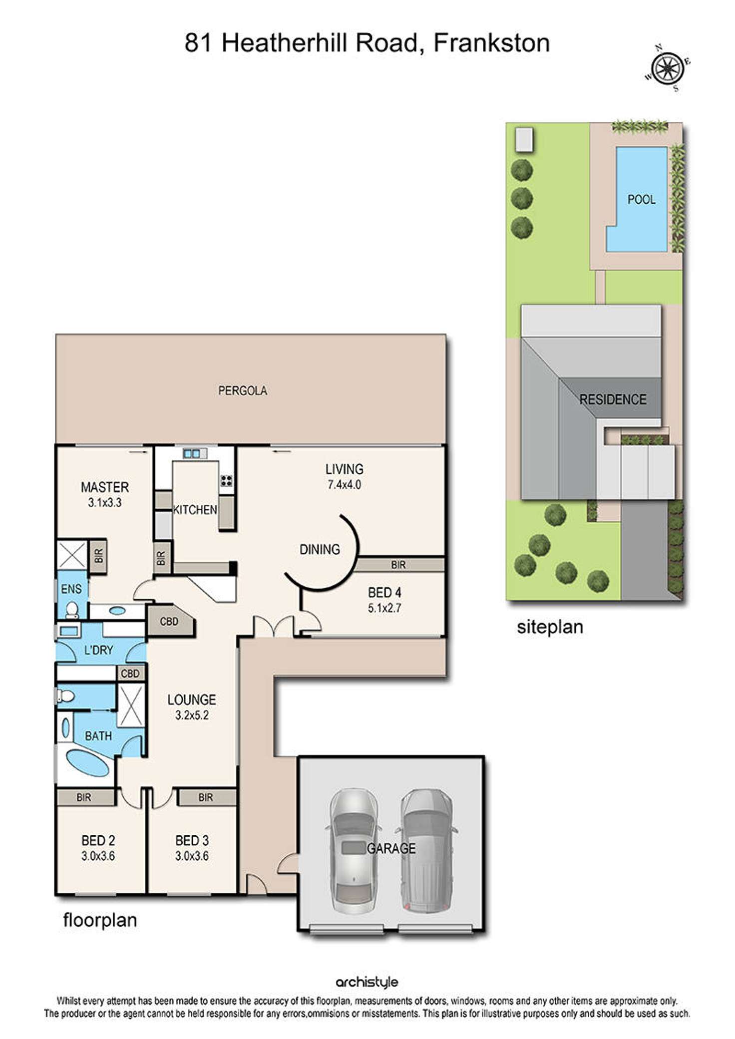 Floorplan of Homely house listing, 81 Heatherhill Road, Frankston VIC 3199