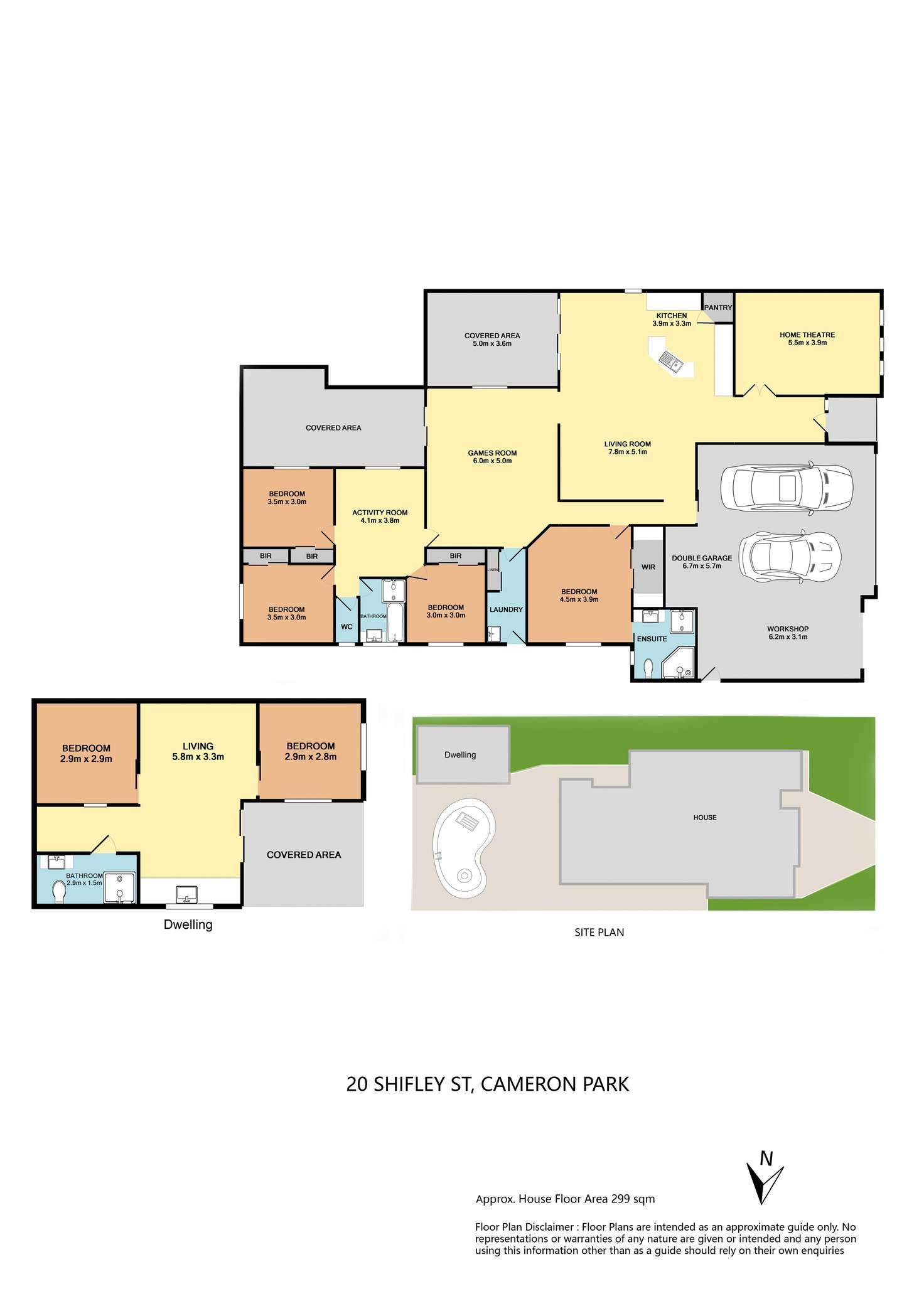 Floorplan of Homely house listing, 20 Shipley Street, Cameron Park NSW 2285