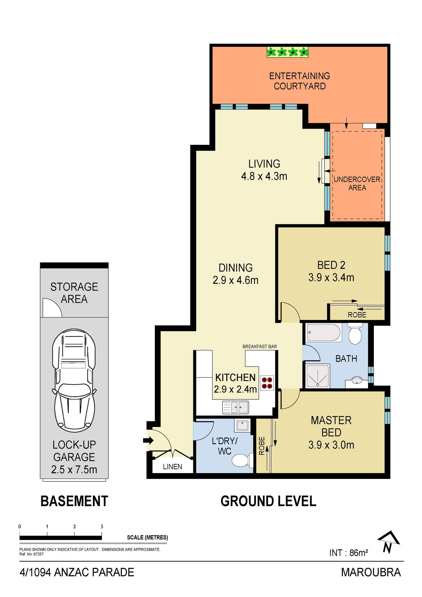 Floorplan of Homely apartment listing, 4/1094 Anzac Parade, Maroubra NSW 2035