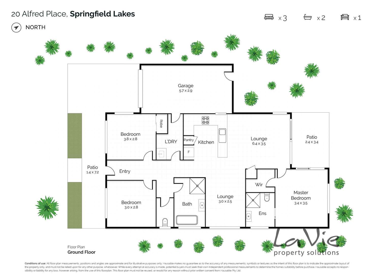 Floorplan of Homely house listing, 20 Alfred Place, Springfield Lakes QLD 4300