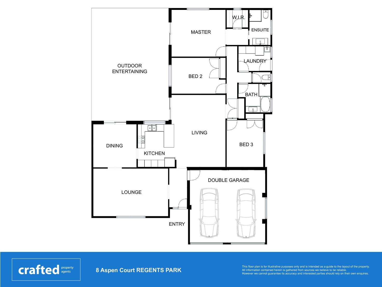 Floorplan of Homely house listing, 8 Aspen Court, Regents Park QLD 4118