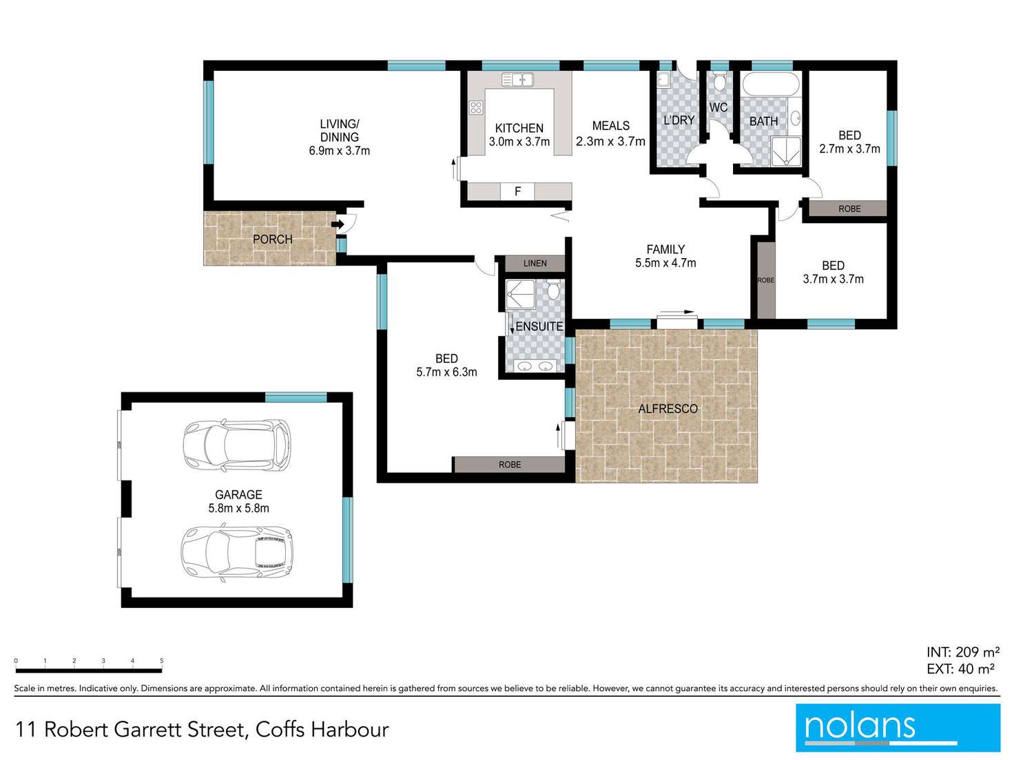 Floorplan of Homely house listing, 11 Robert Garrett Street, Coffs Harbour NSW 2450