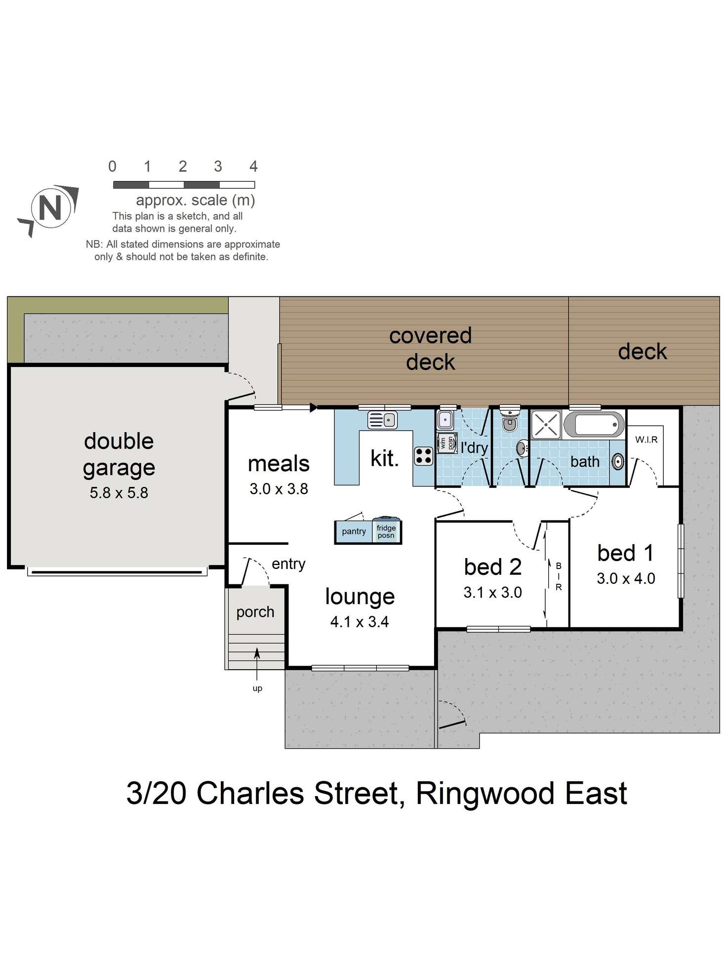 Floorplan of Homely unit listing, 3/20 Charles Street, Ringwood East VIC 3135