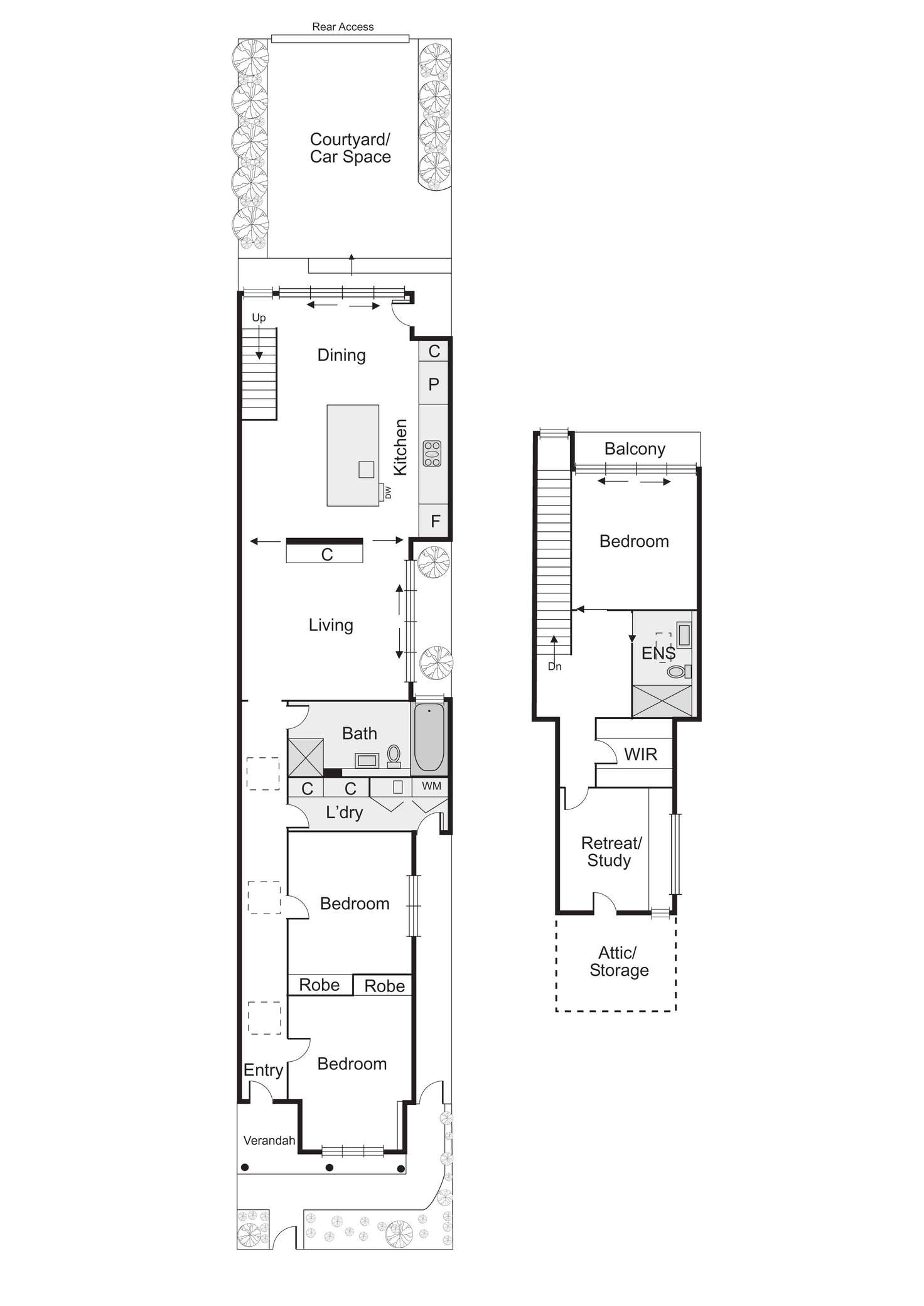 Floorplan of Homely house listing, 15 Cyril Street, Elwood VIC 3184
