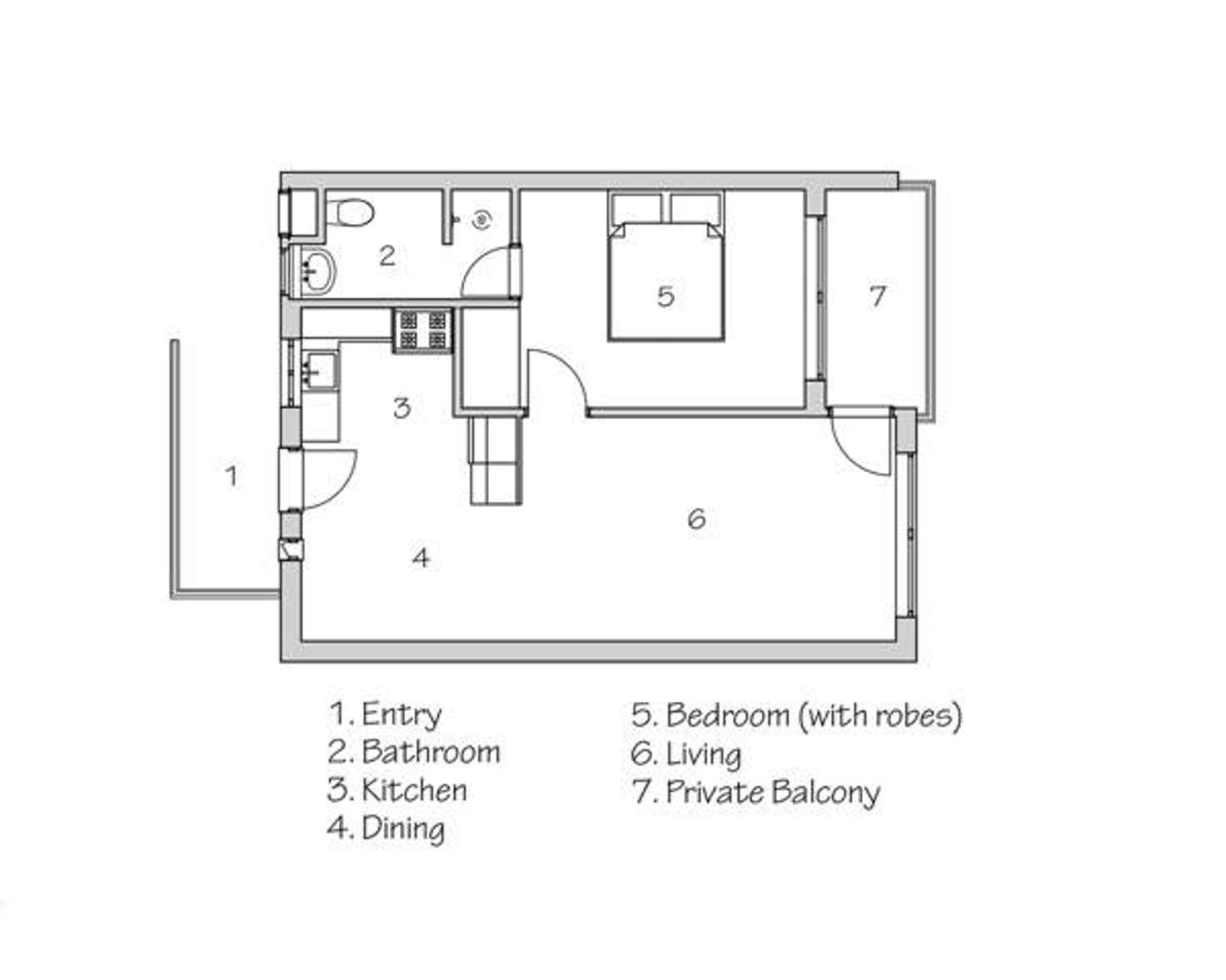 Floorplan of Homely unit listing, 11/290 Stirling Street, Perth WA 6000