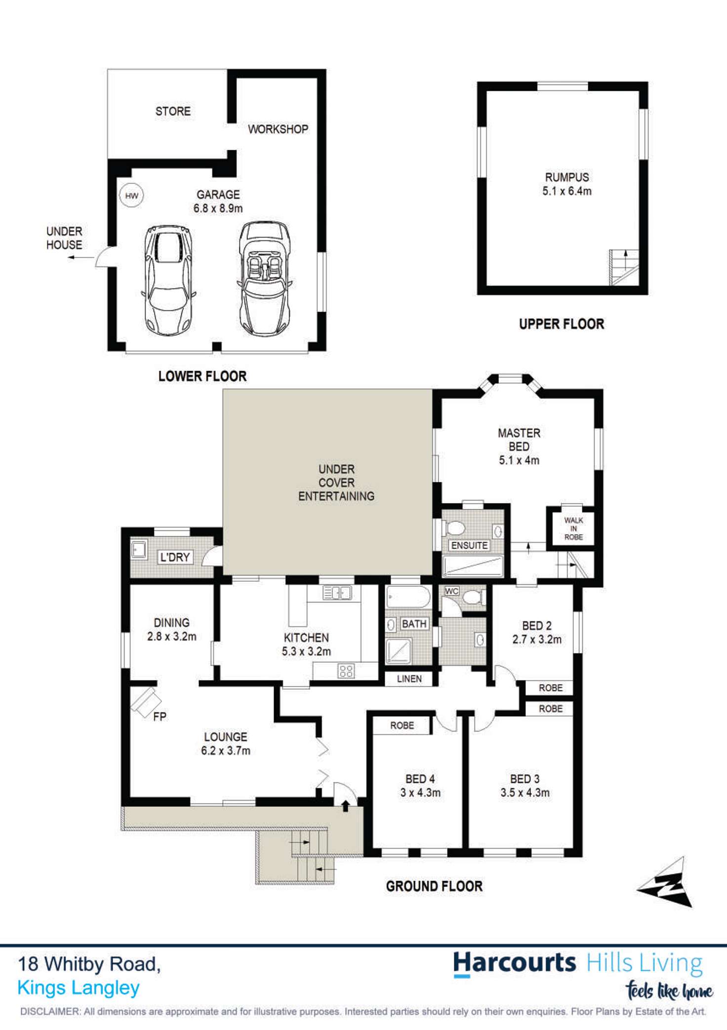 Floorplan of Homely house listing, 18 Whitby Road, Kings Langley NSW 2147