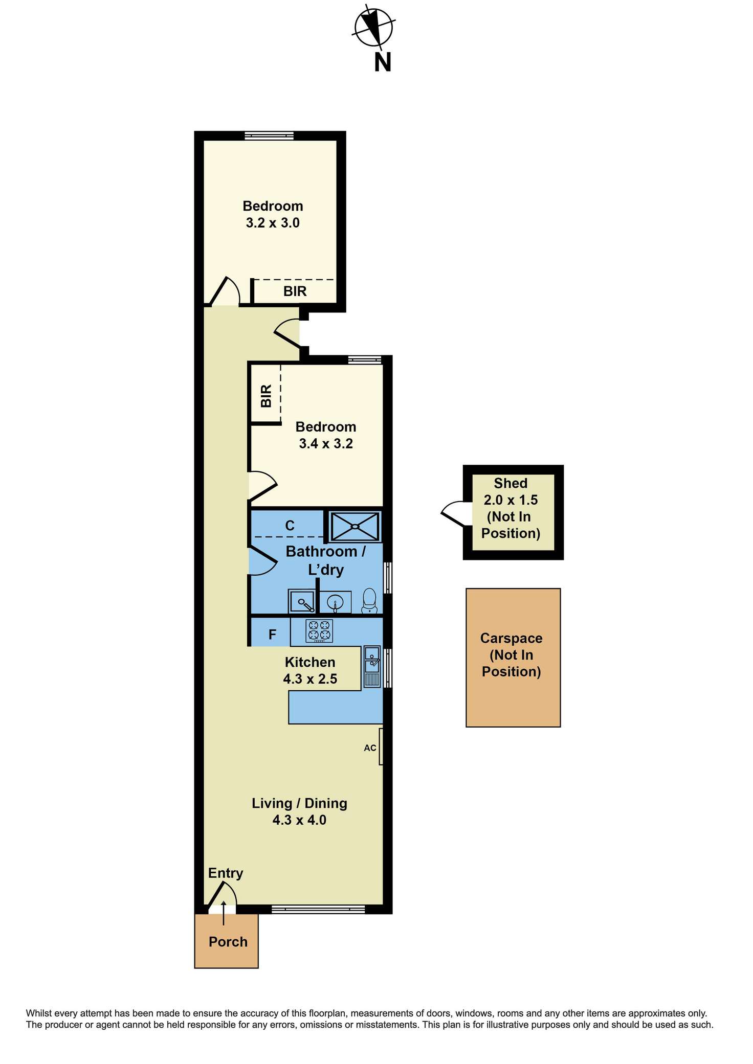 Floorplan of Homely unit listing, 3/103 Churchill Avenue, Braybrook VIC 3019