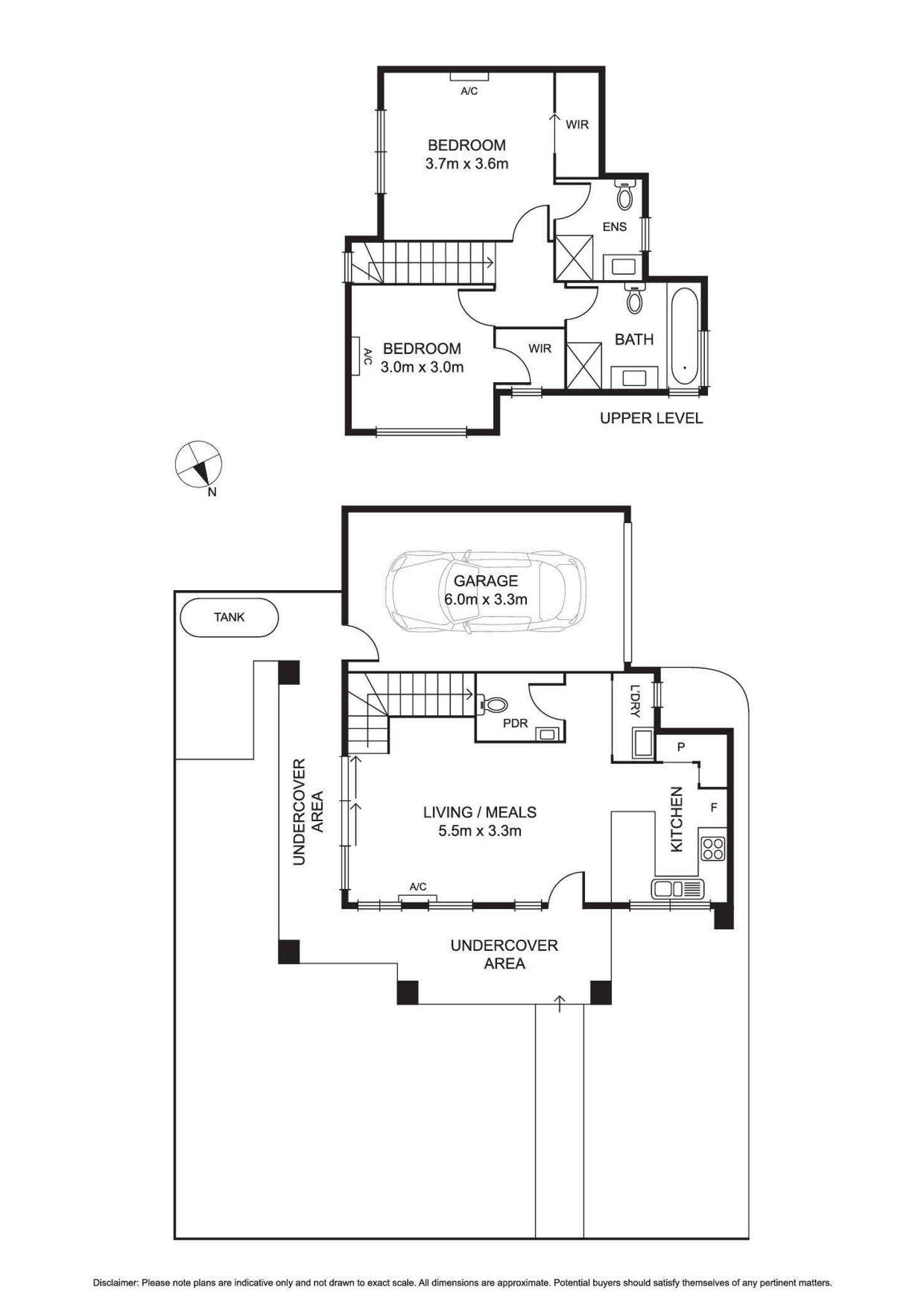 Floorplan of Homely townhouse listing, 2/5 Cuthbert Road, Reservoir VIC 3073
