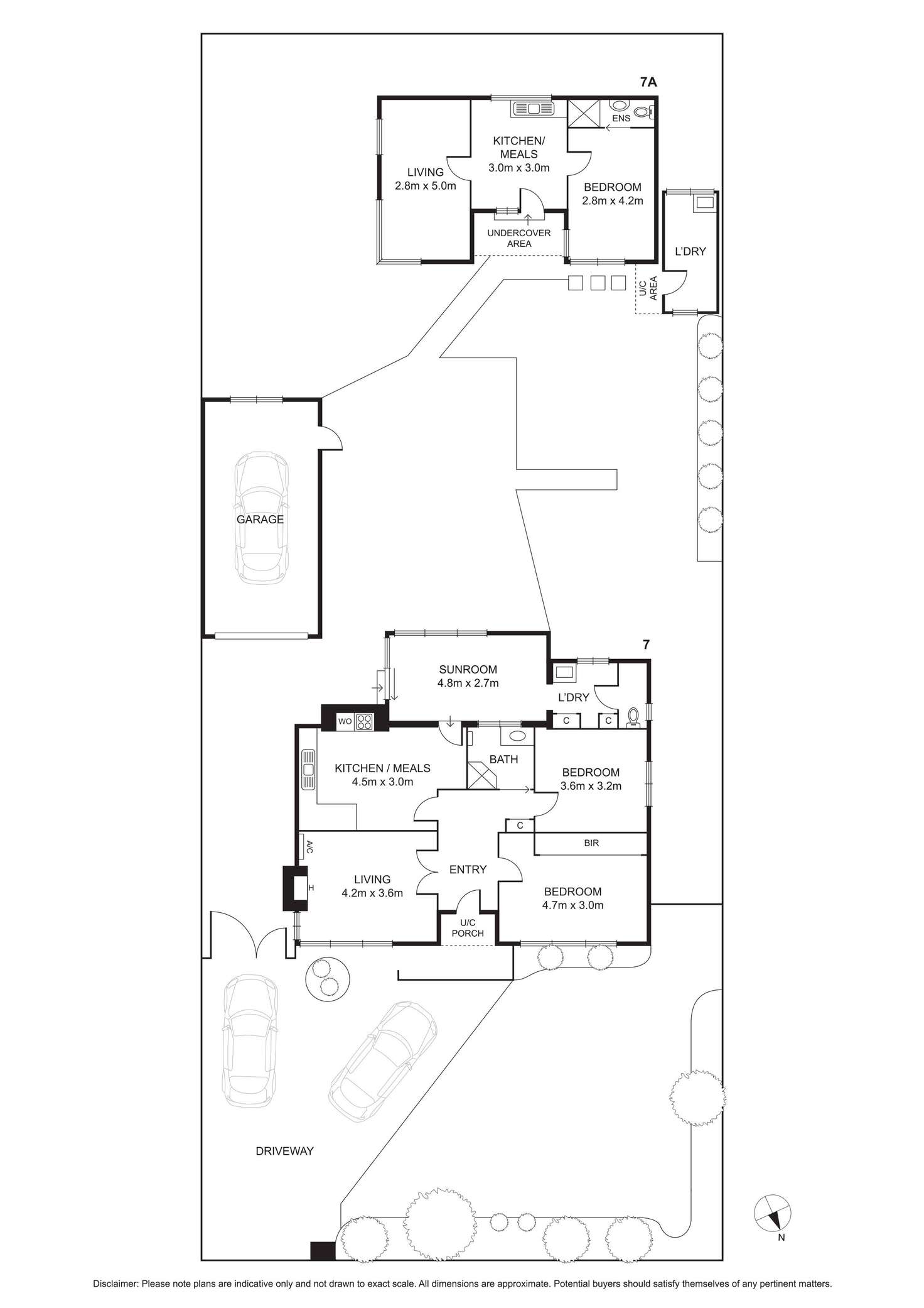 Floorplan of Homely house listing, 7 & 7A Disney Street, Fawkner VIC 3060