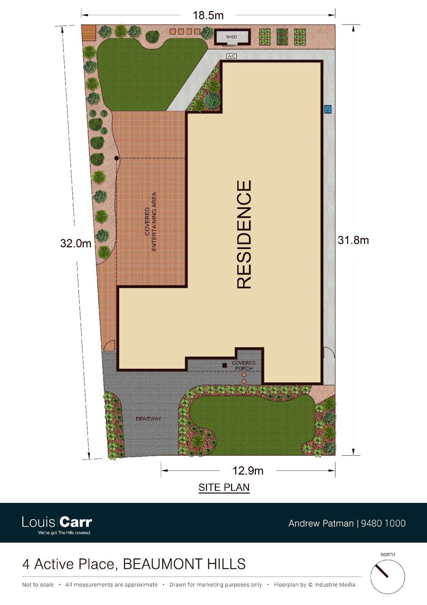 Floorplan of Homely house listing, 4 Active Place, Beaumont Hills NSW 2155