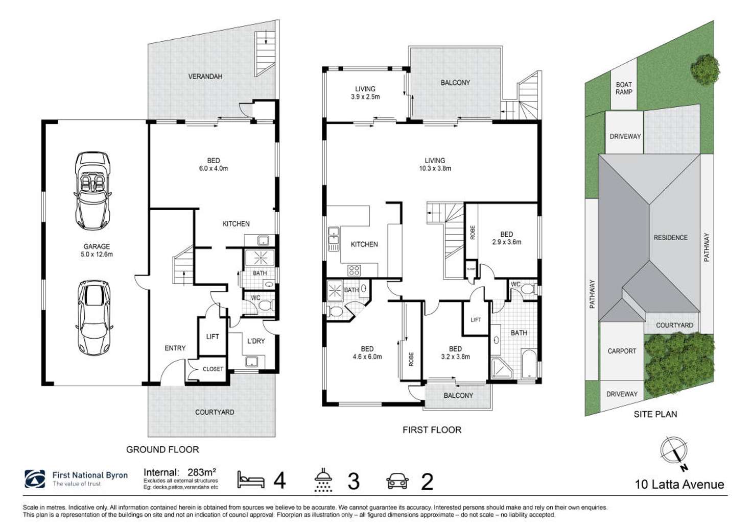 Floorplan of Homely house listing, 10 Latta Avenue, Ballina NSW 2478