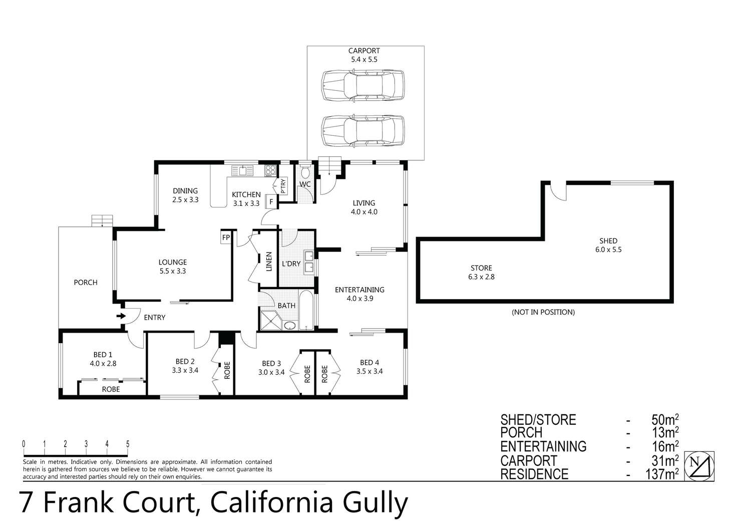Floorplan of Homely house listing, 7 Frank Court, California Gully VIC 3556
