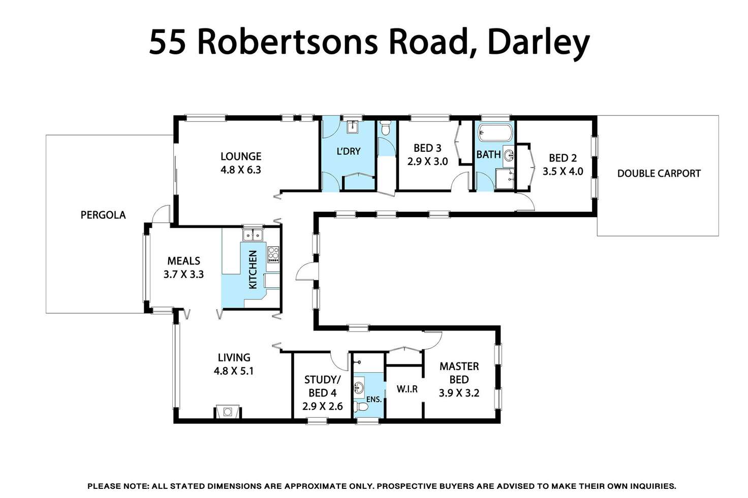 Floorplan of Homely house listing, 55 Robertsons Road, Darley VIC 3340