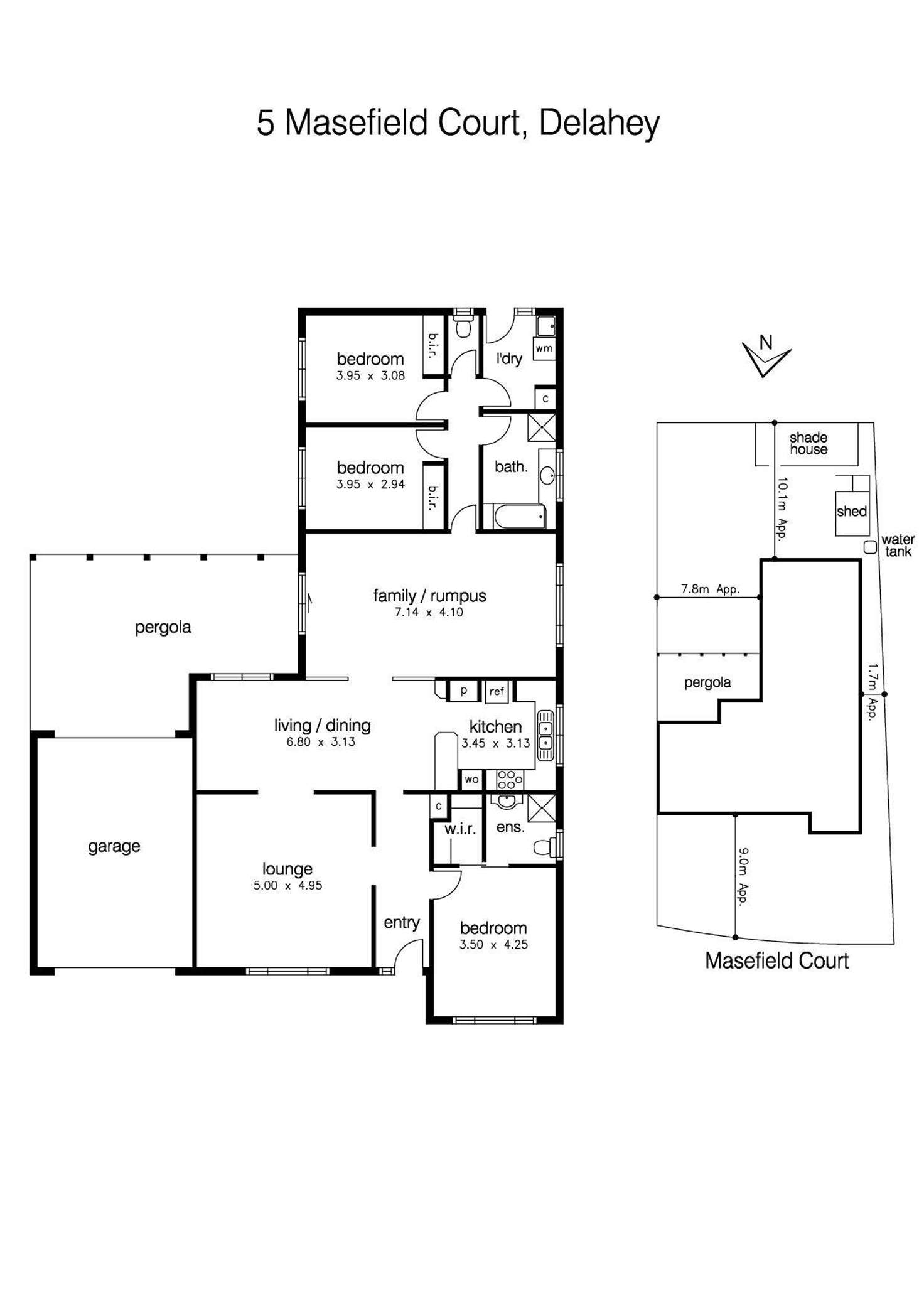 Floorplan of Homely house listing, 5 Masefield Court, Delahey VIC 3037