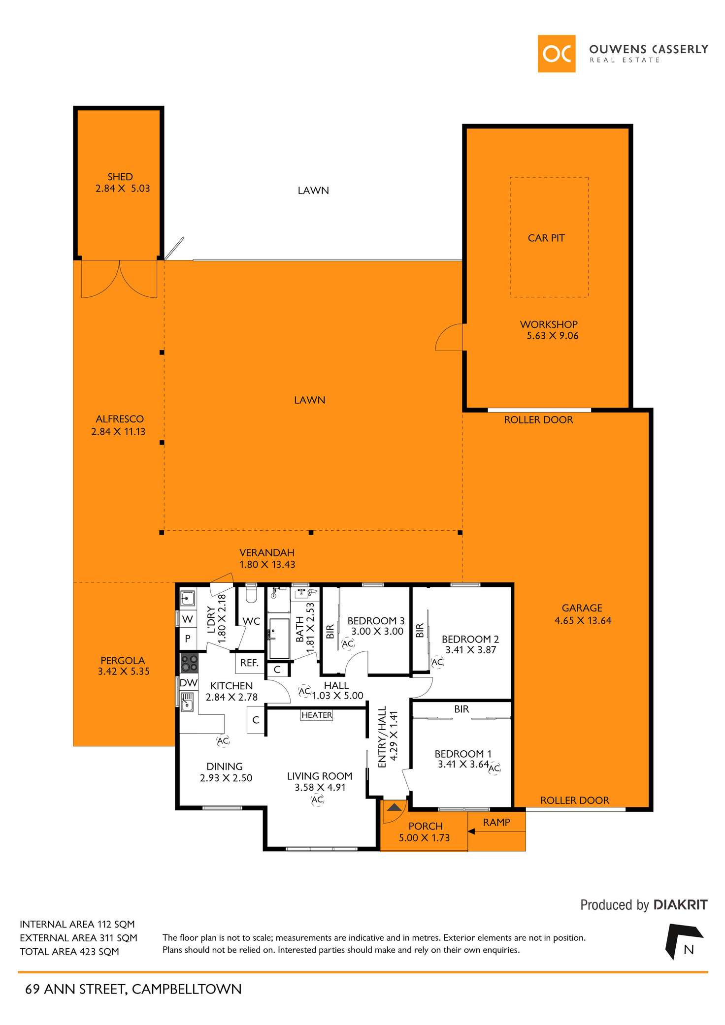 Floorplan of Homely house listing, 69 Ann Street, Campbelltown SA 5074