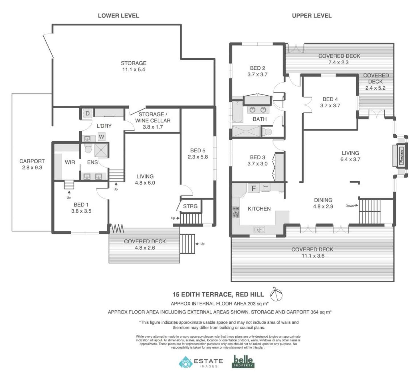 Floorplan of Homely house listing, 15 Edith Terrace, Red Hill QLD 4059