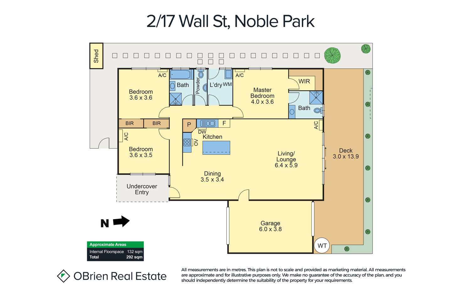 Floorplan of Homely townhouse listing, 2/17 Wall Street, Noble Park VIC 3174