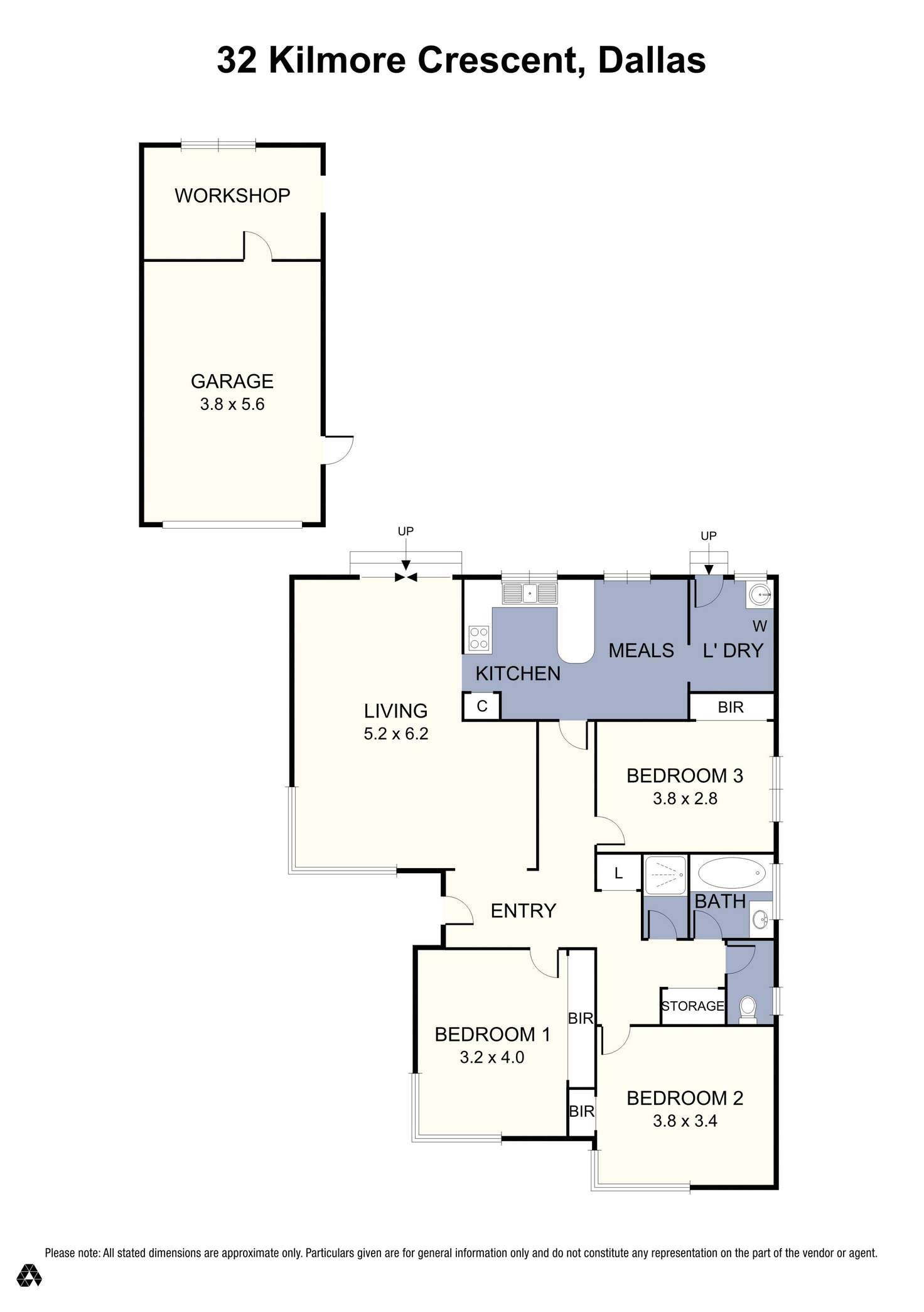 Floorplan of Homely house listing, 32 Kilmore Crescent, Dallas VIC 3047