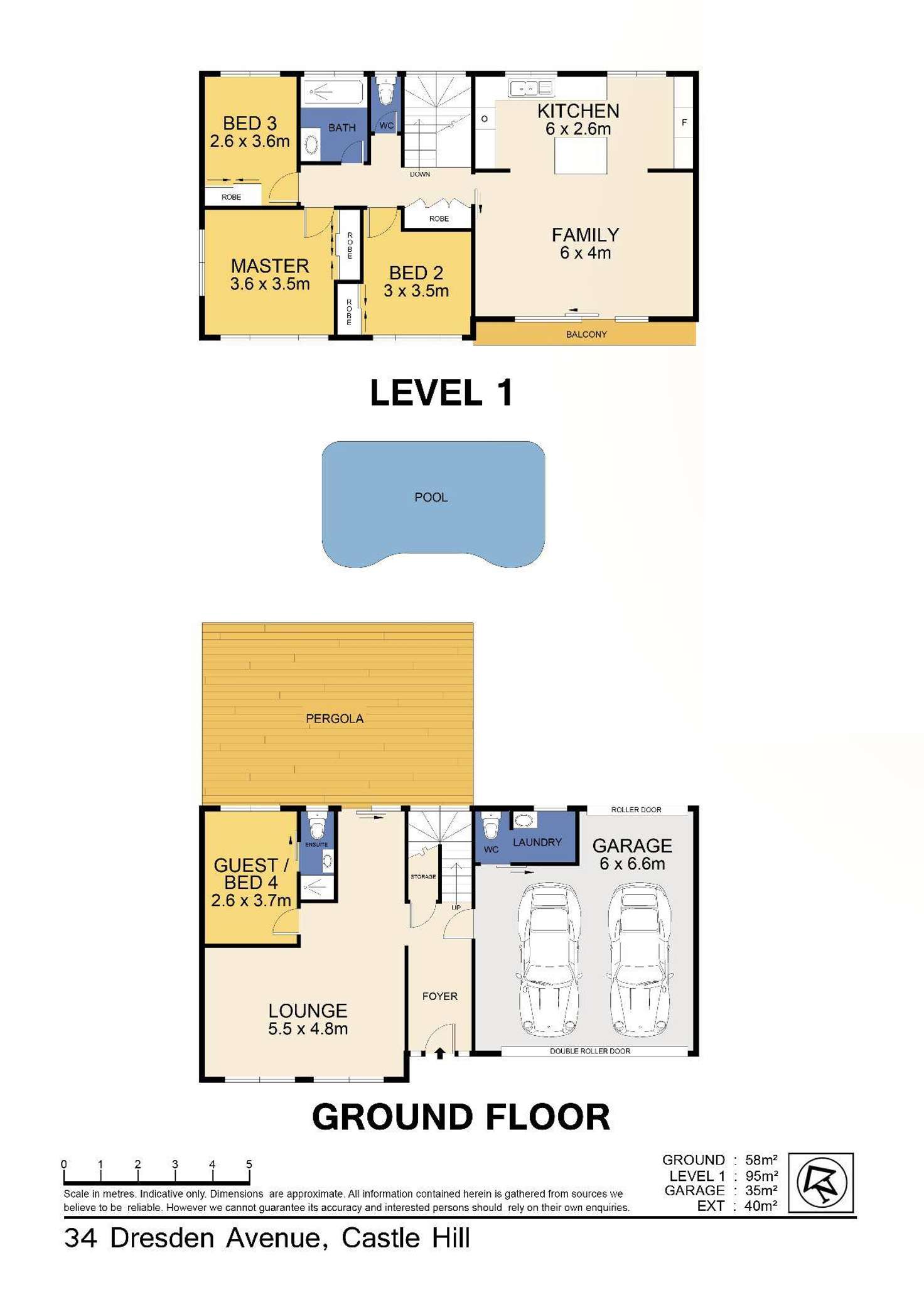Floorplan of Homely house listing, 34 Dresden Avenue, Castle Hill NSW 2154