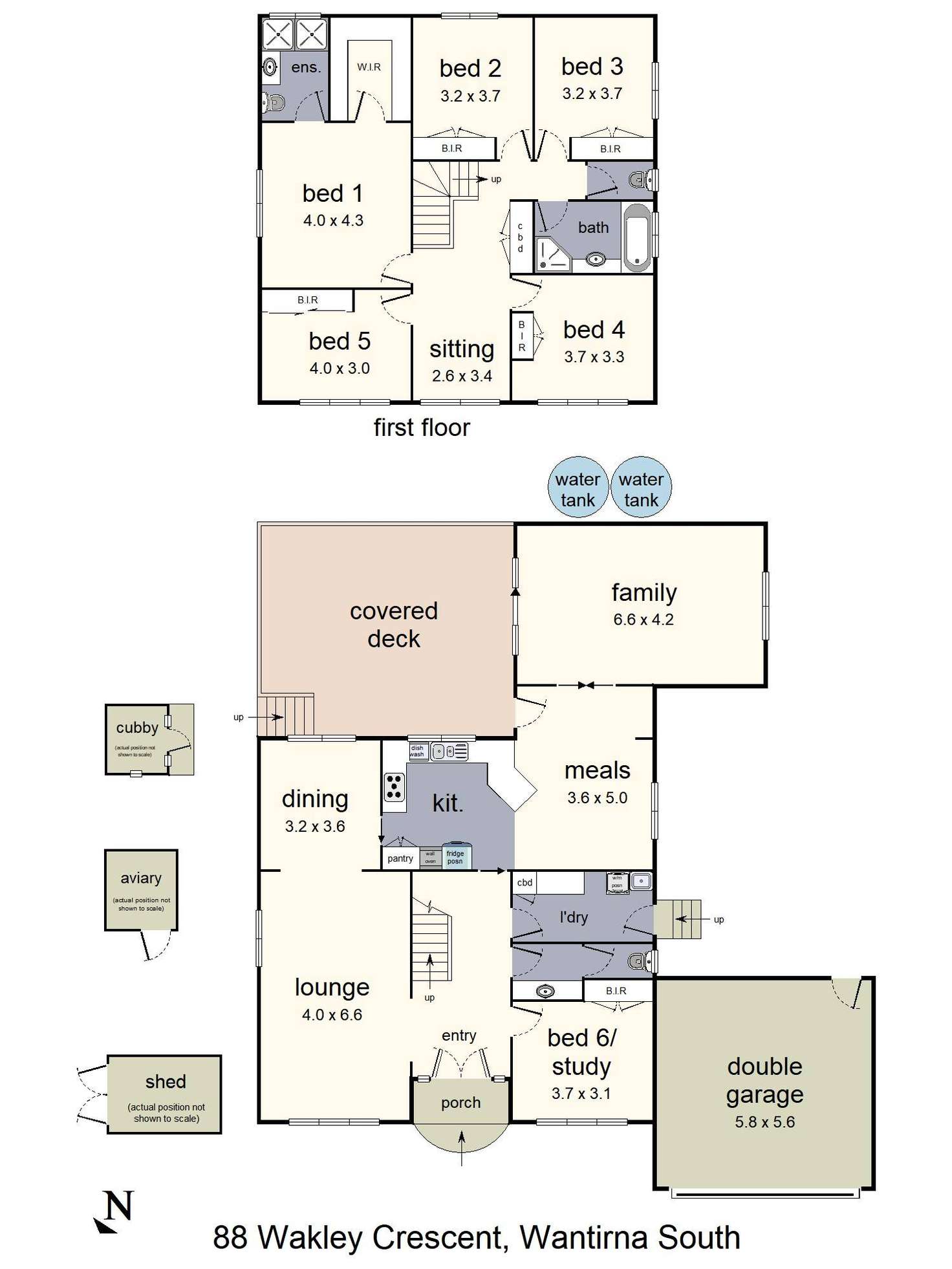 Floorplan of Homely house listing, 88 Wakley Crescent, Wantirna South VIC 3152