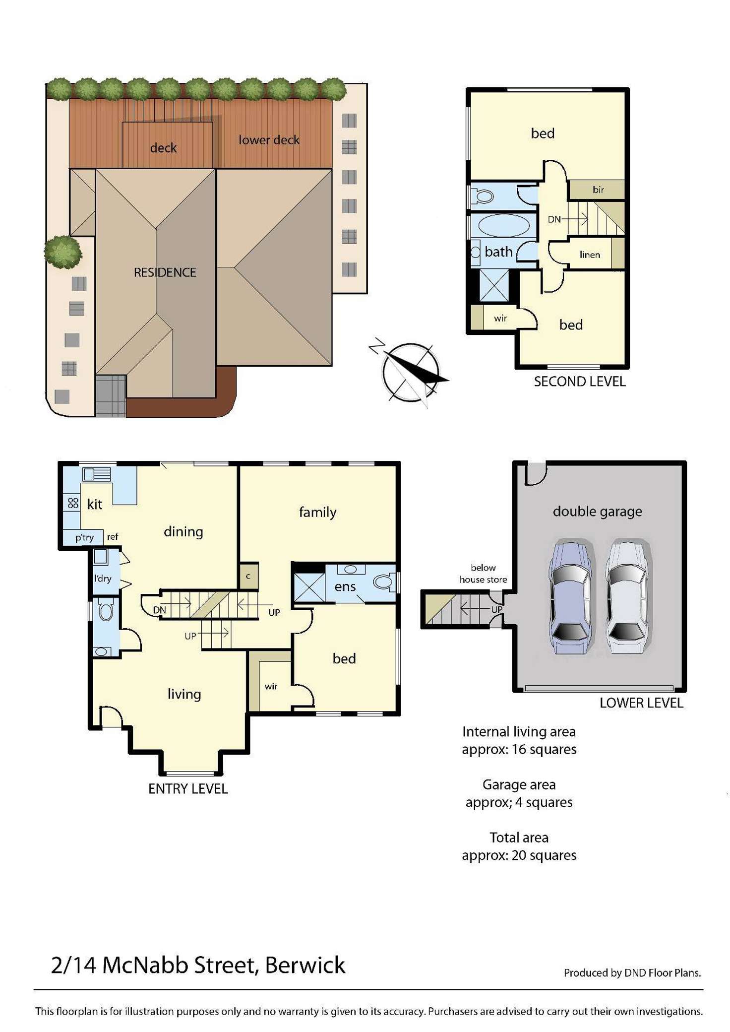 Floorplan of Homely townhouse listing, 2/14 McNabb Street, Berwick VIC 3806