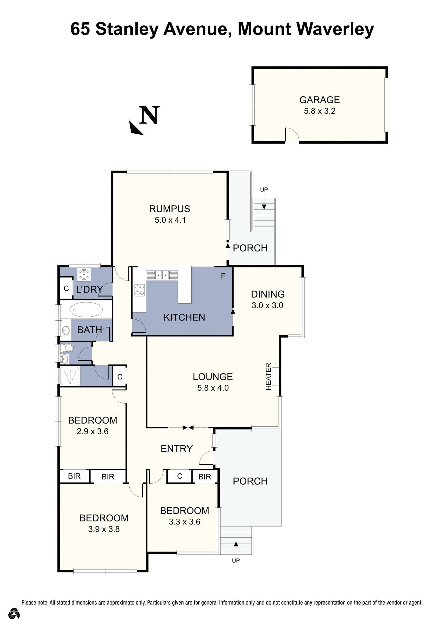 Floorplan of Homely house listing, 65 Stanley Avenue, Mount Waverley VIC 3149
