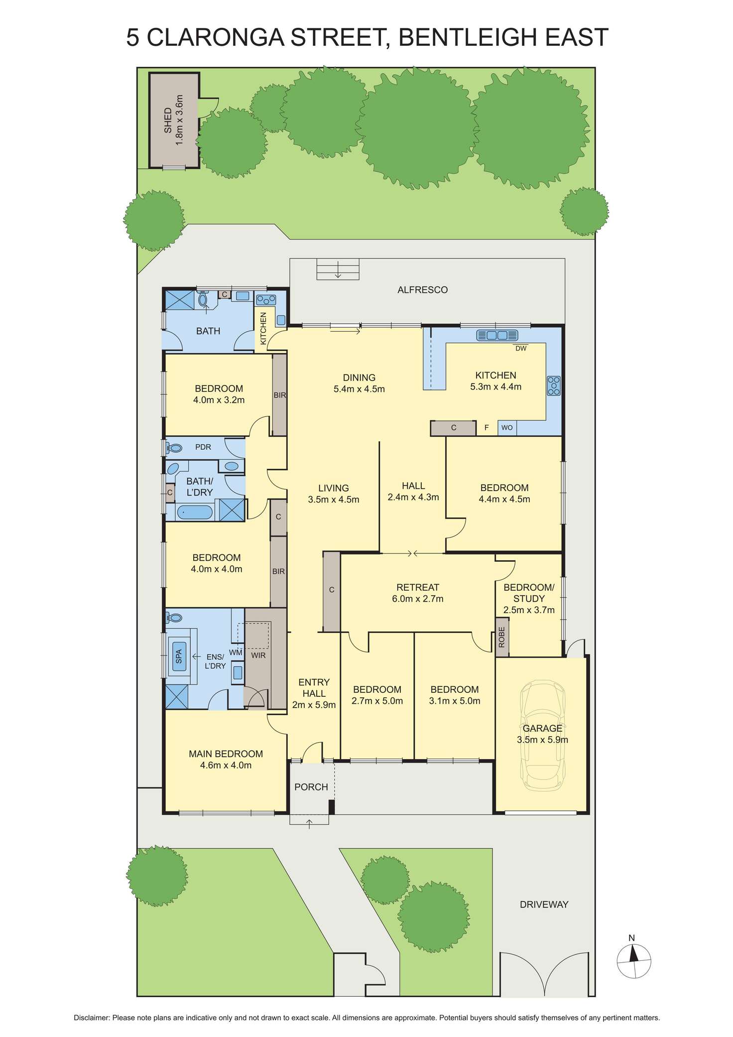Floorplan of Homely house listing, 5 Claronga Street, Bentleigh East VIC 3165