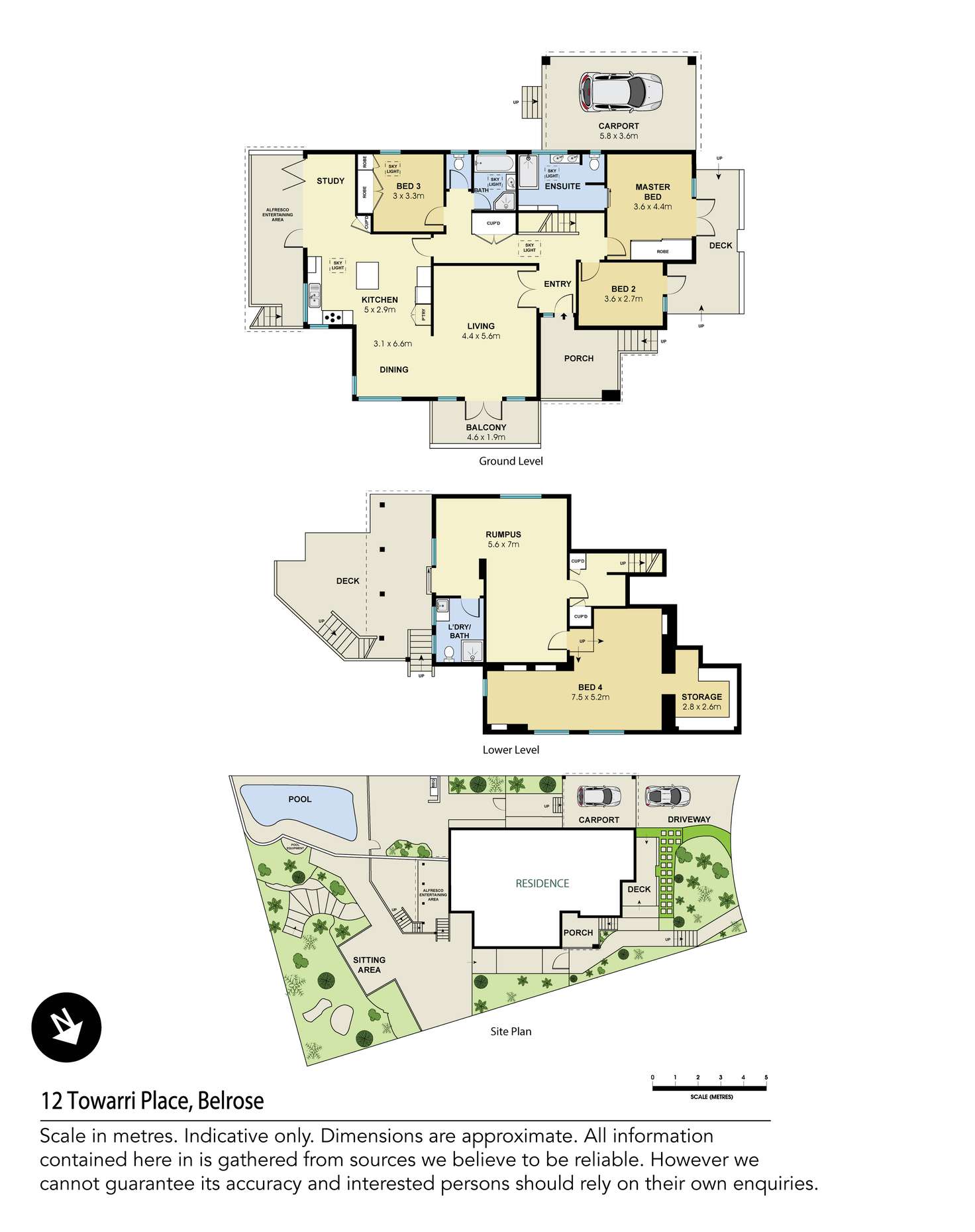 Floorplan of Homely house listing, 12 Towarri Place, Belrose NSW 2085