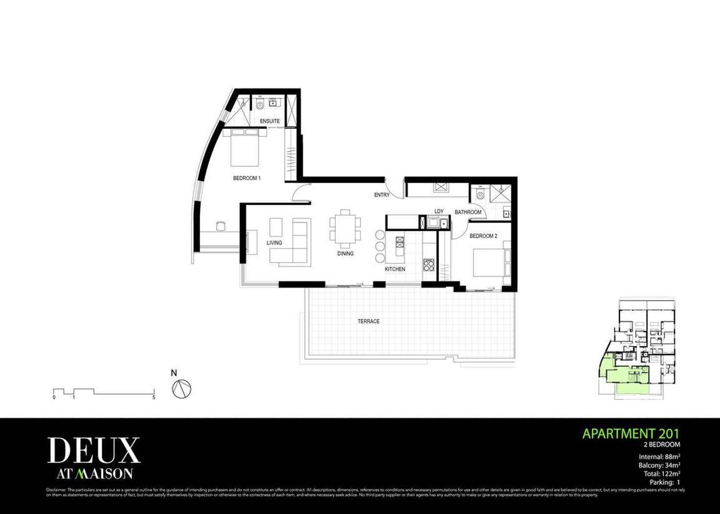 Floorplan of Homely apartment listing, Level 2/2.01/58-60 Gladesville Road, Hunters Hill NSW 2110