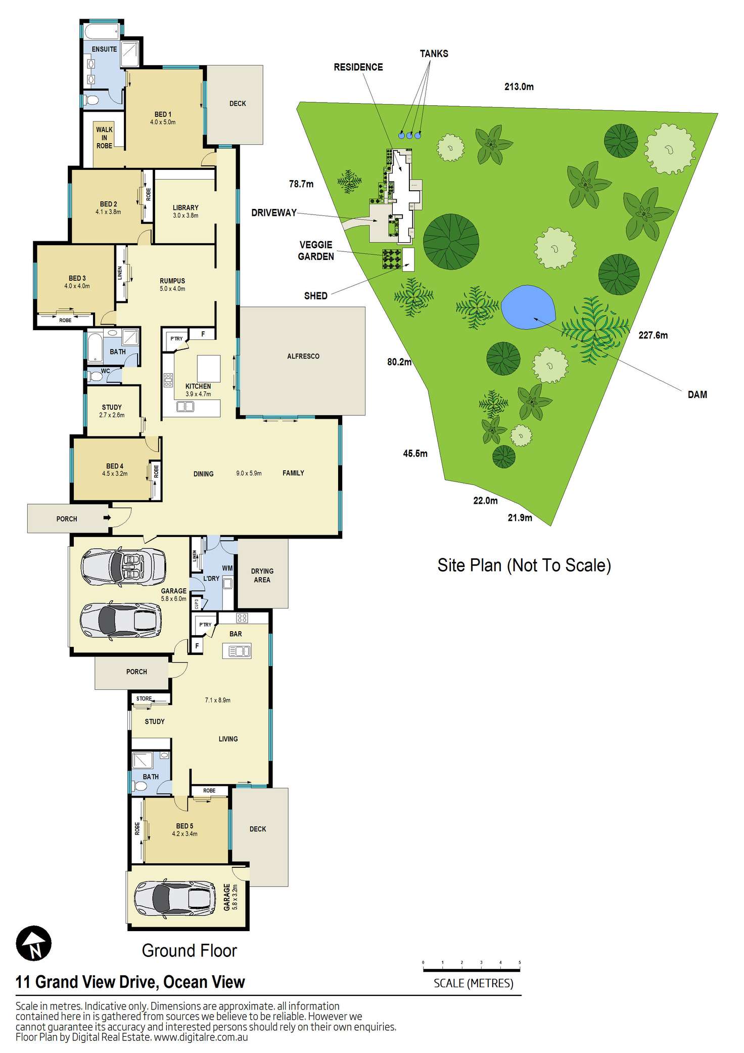 Floorplan of Homely house listing, 11 Grand View Drive, Ocean View QLD 4521