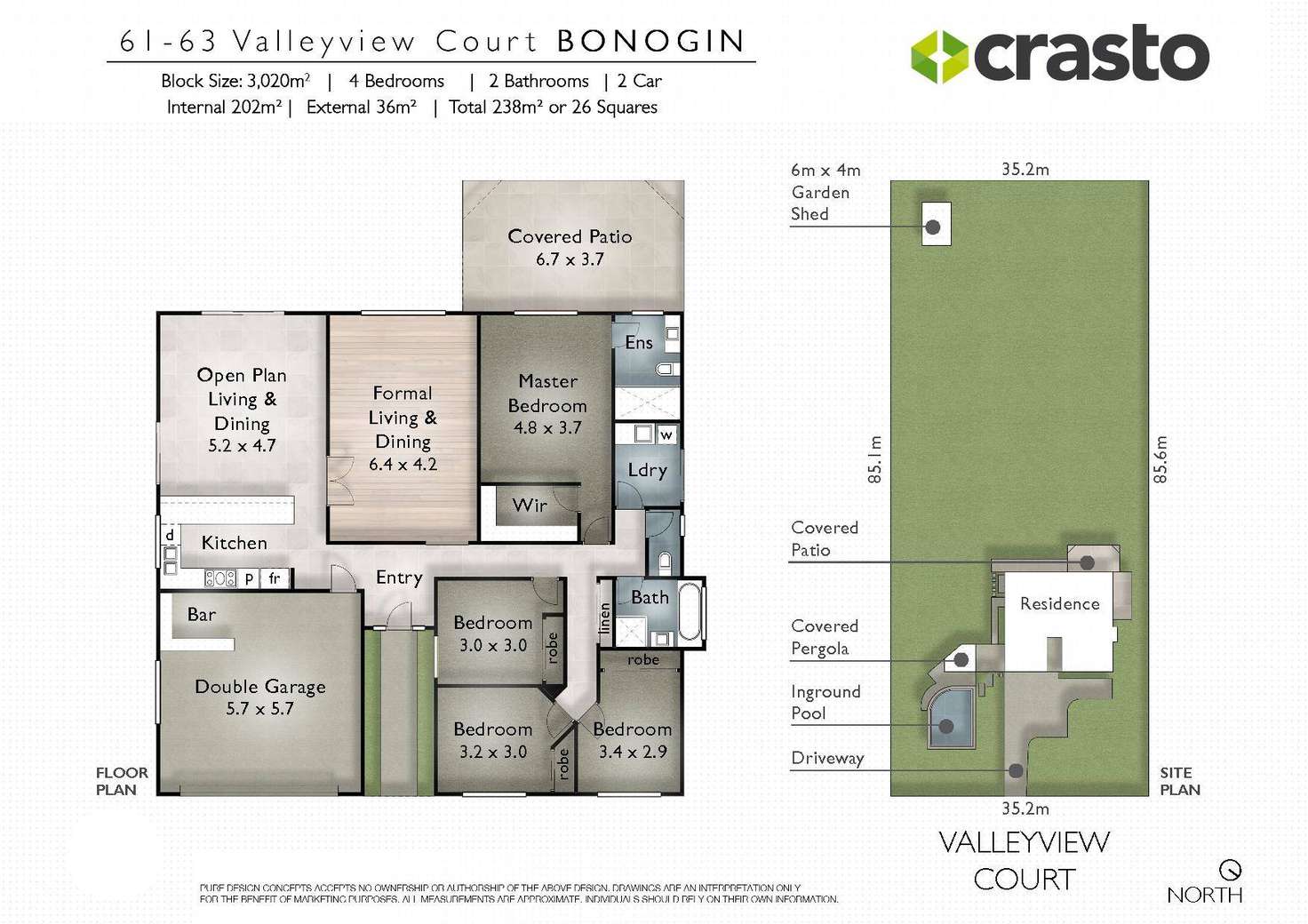 Floorplan of Homely house listing, 61-63 Valleyview Court, Bonogin QLD 4213