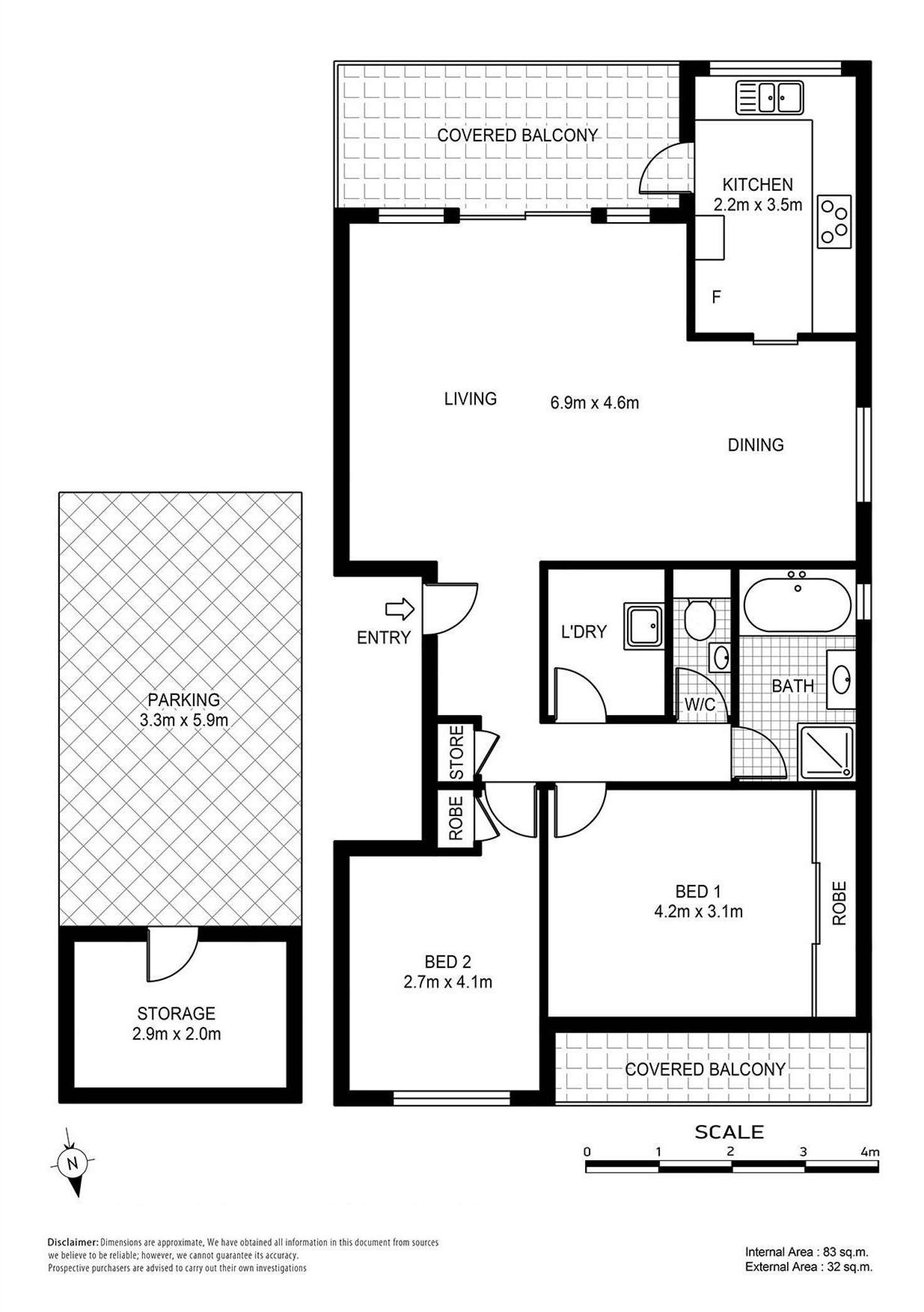 Floorplan of Homely unit listing, 23/3 Joseph Lloyd Close, Gosford NSW 2250