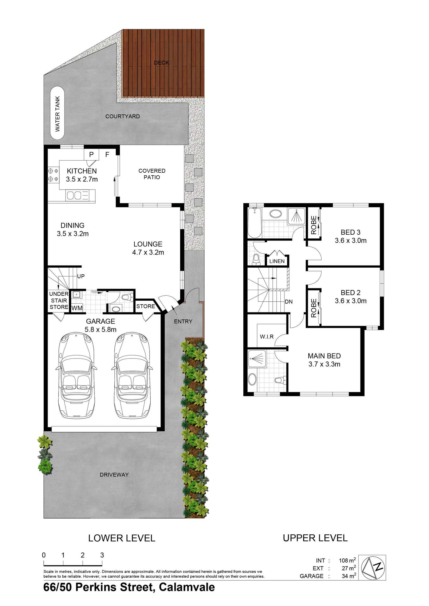Floorplan of Homely townhouse listing, 66/50 Perkins Street, Calamvale QLD 4116