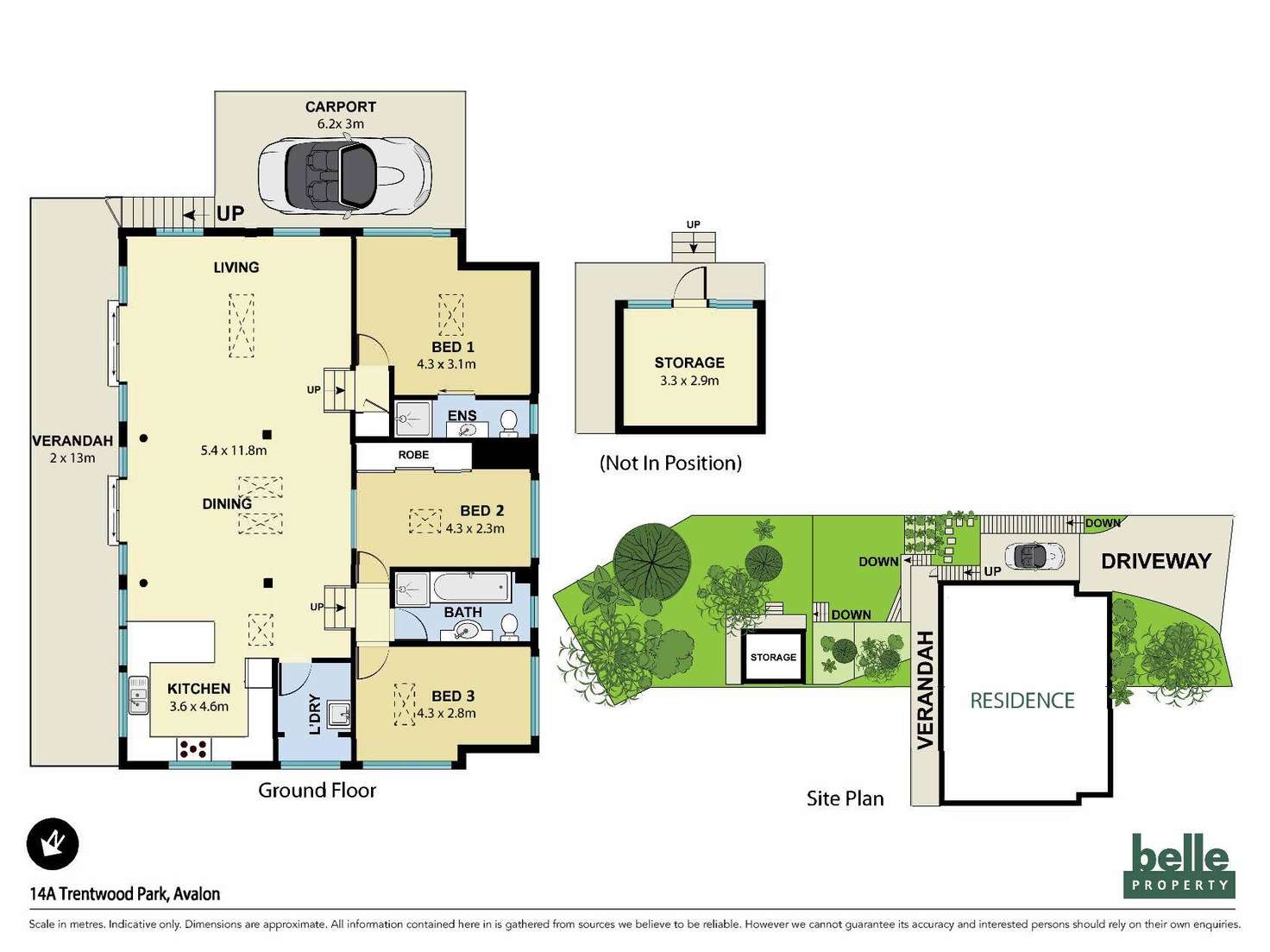 Floorplan of Homely semiDetached listing, 14a Trentwood Park, Avalon Beach NSW 2107