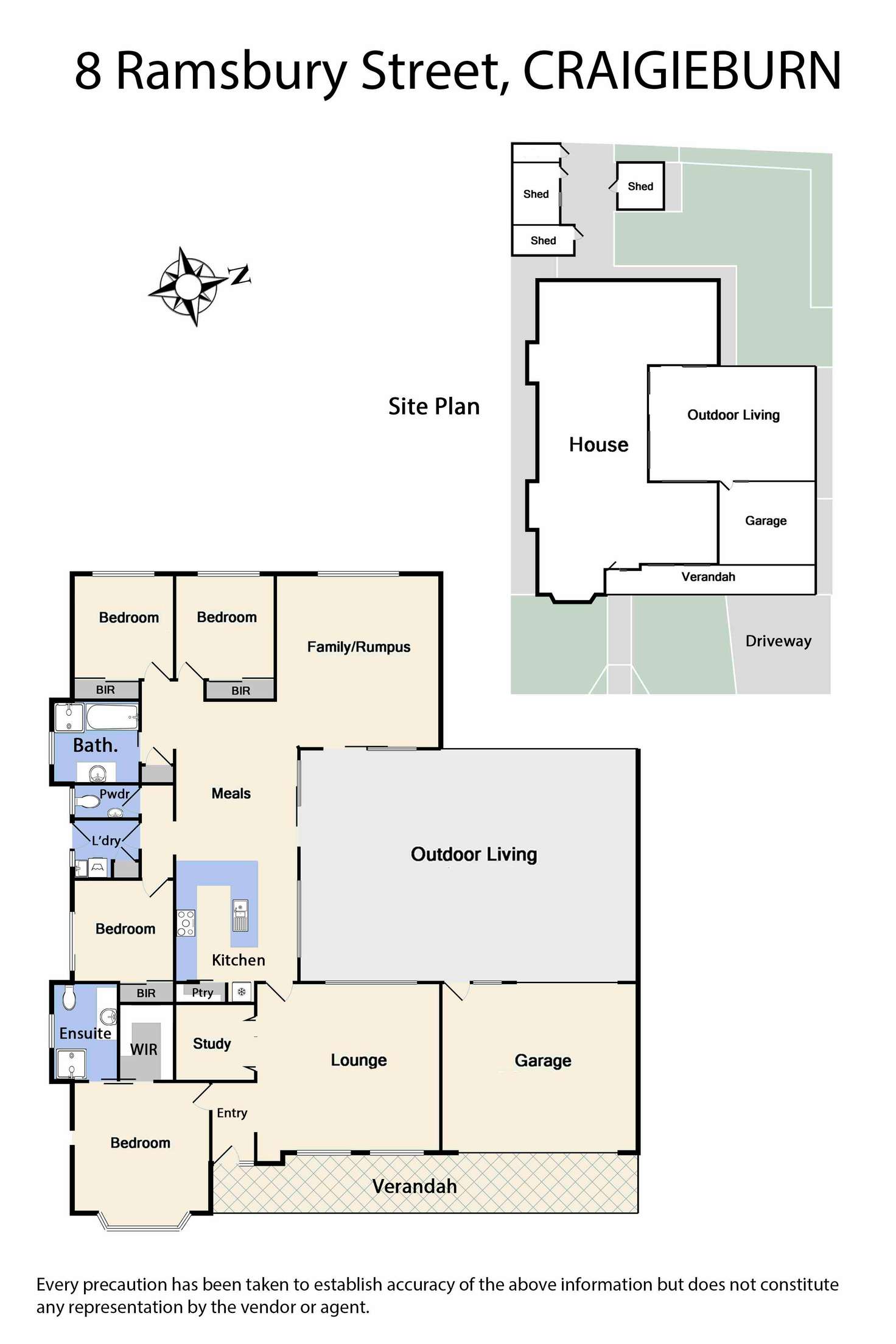 Floorplan of Homely house listing, 8 Ramsbury Street, Craigieburn VIC 3064