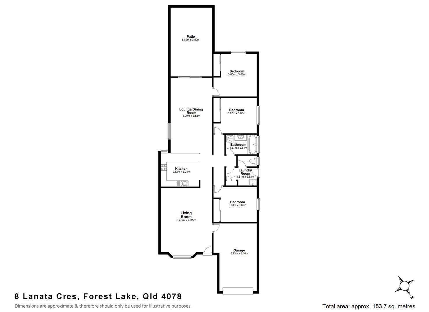 Floorplan of Homely house listing, 8 Lanata Crescent, Forest Lake QLD 4078
