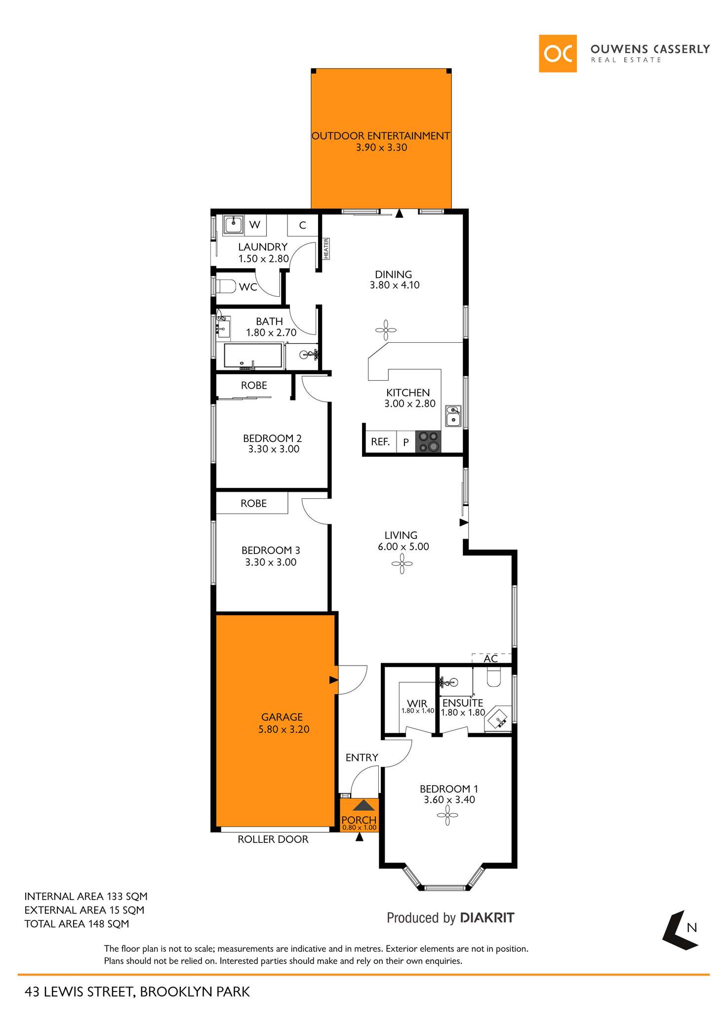 Floorplan of Homely house listing, 43 Lewis Street, Brooklyn Park SA 5032