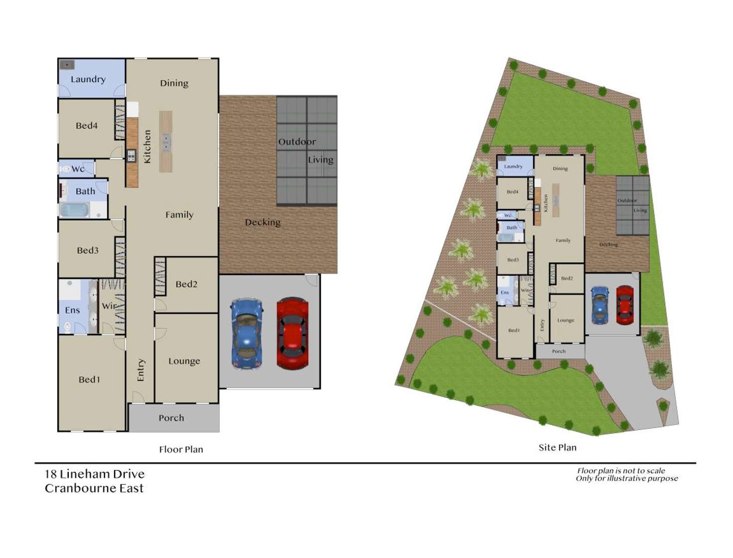 Floorplan of Homely house listing, 18 Lineham Drive, Cranbourne East VIC 3977