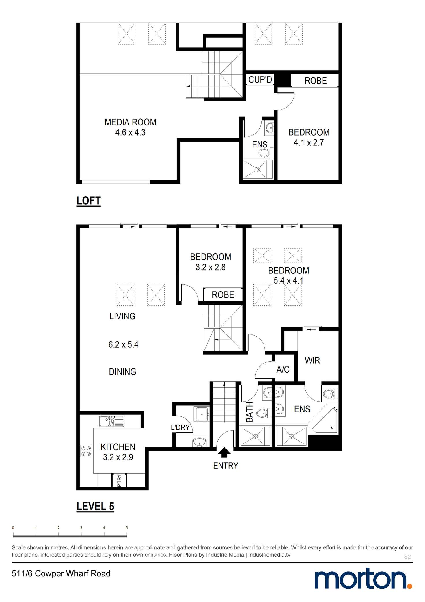 Floorplan of Homely apartment listing, 511/6 Cowper Wharf Roadway, Woolloomooloo NSW 2011