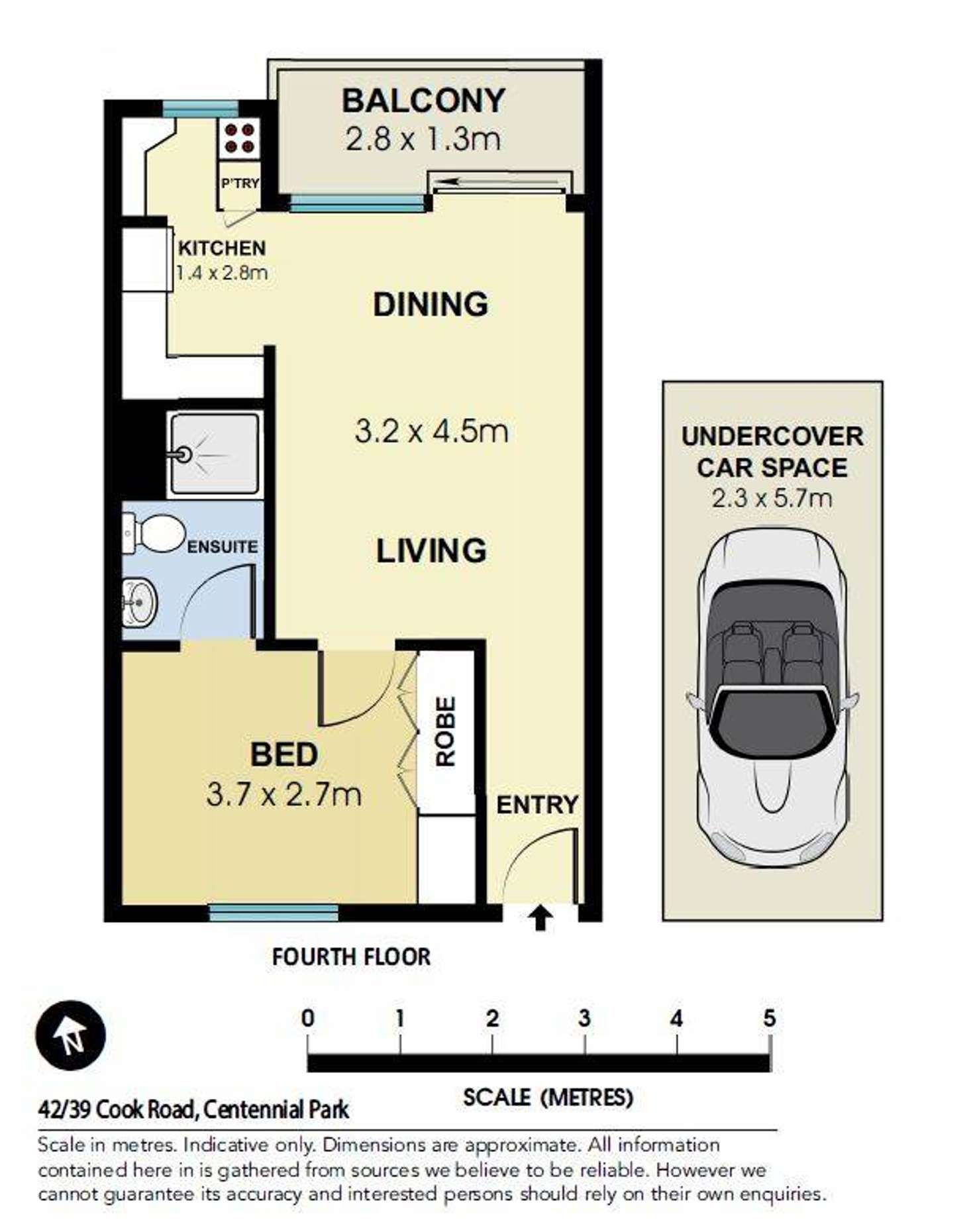 Floorplan of Homely apartment listing, 42/39-43 Cook Road, Centennial Park NSW 2021