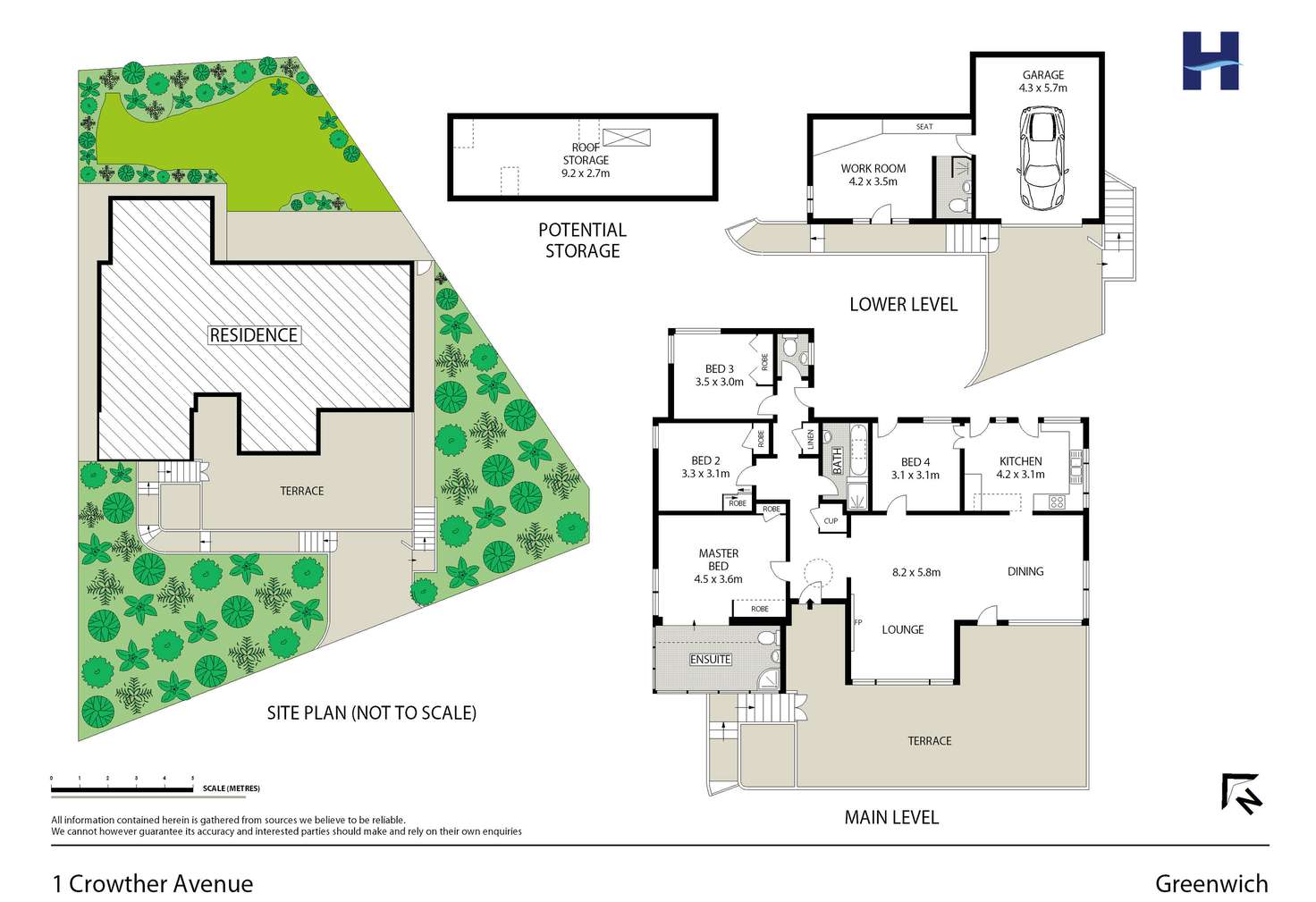Floorplan of Homely house listing, 1 Crowther Avenue, Greenwich NSW 2065