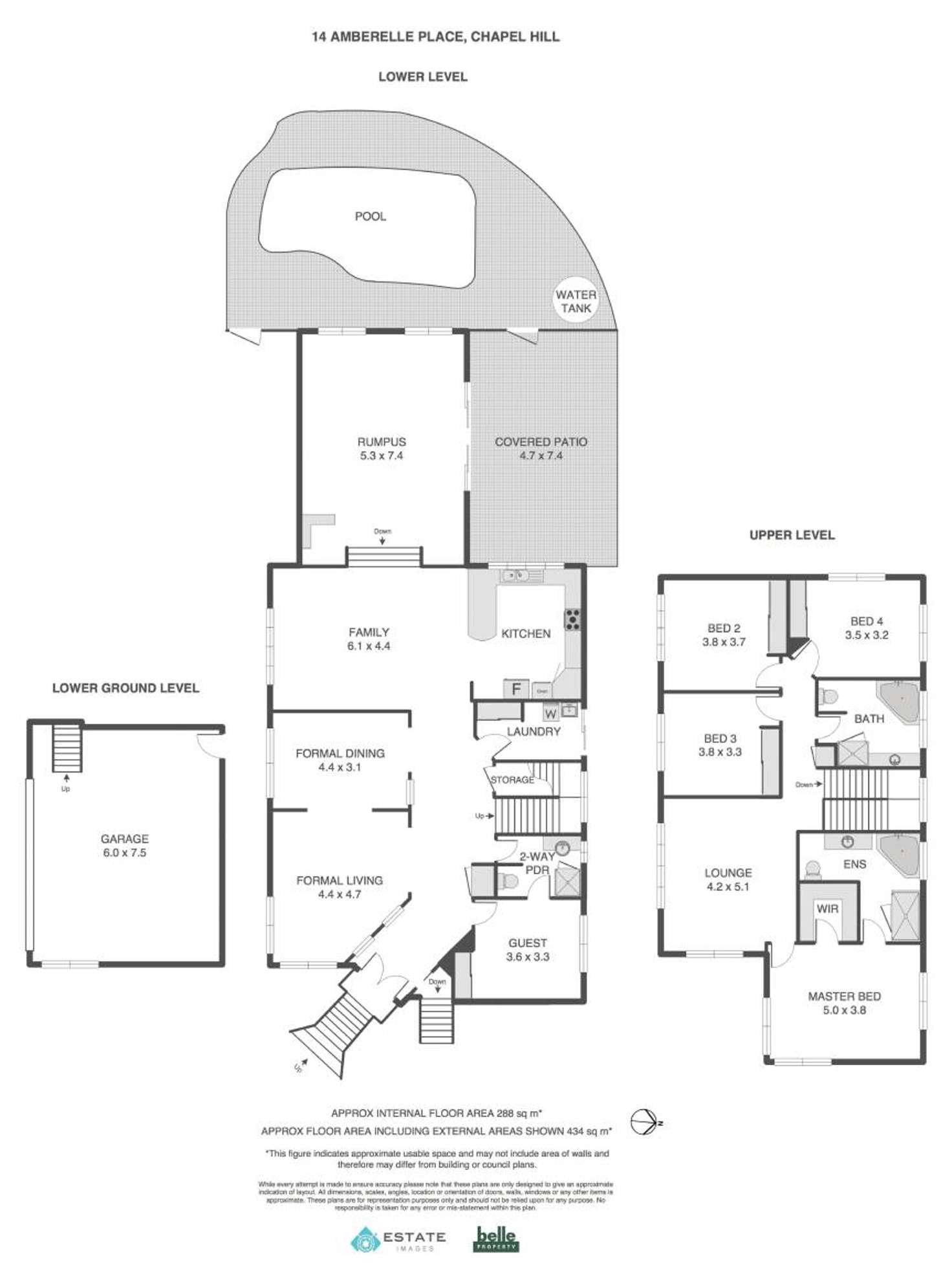 Floorplan of Homely house listing, 14 Amberelle Place, Chapel Hill QLD 4069