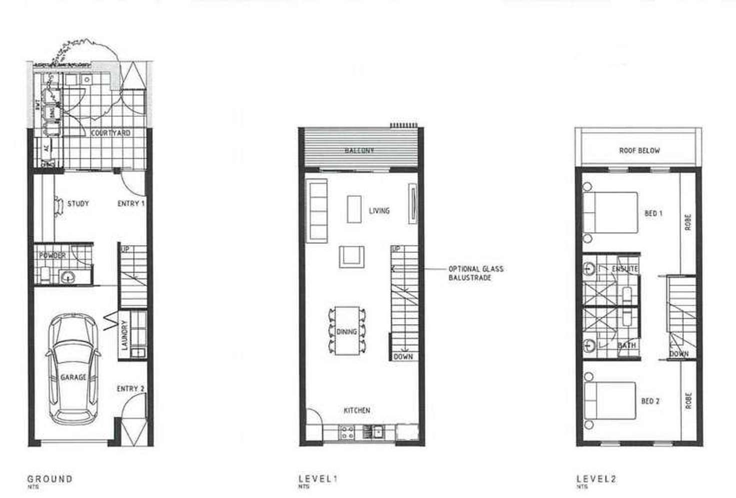 Floorplan of Homely townhouse listing, 60 Park Terrace, Gilberton SA 5081