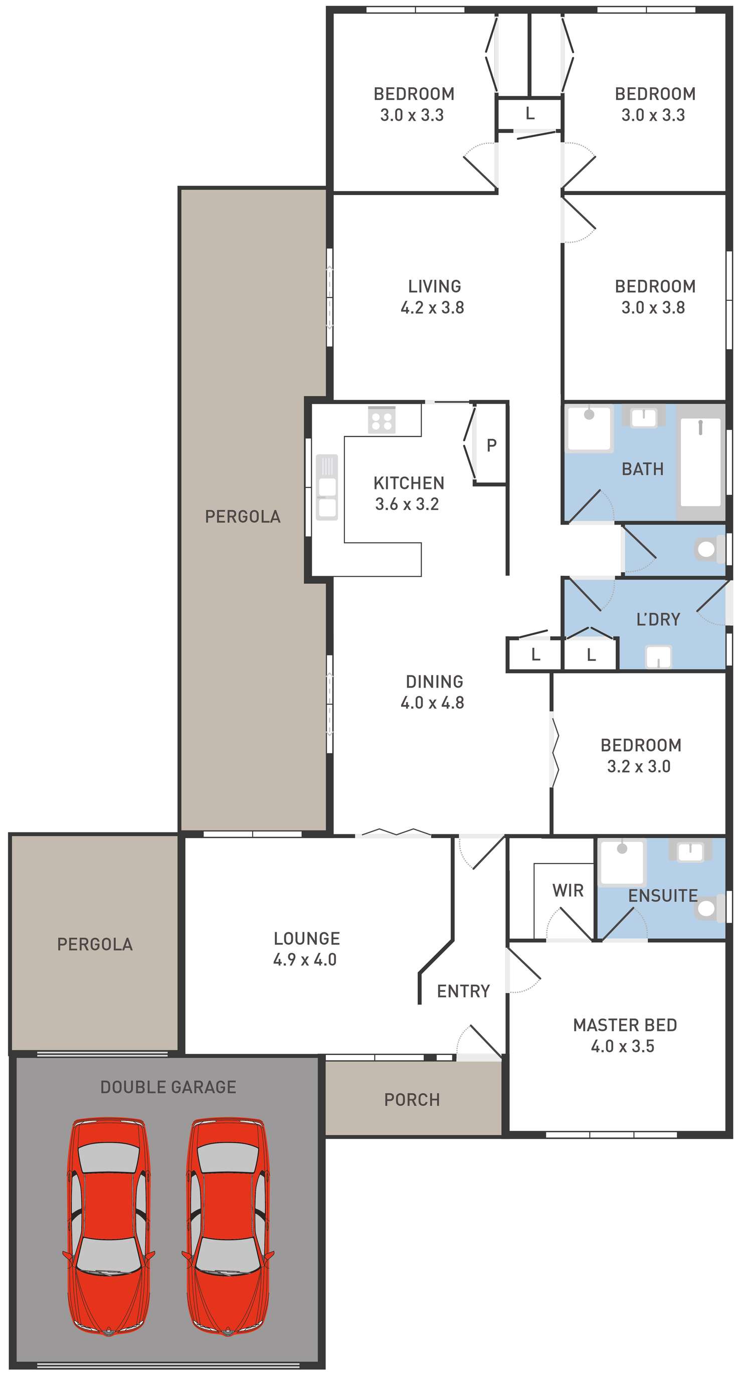Floorplan of Homely house listing, 9 Franklin Boulevard, Hoppers Crossing VIC 3029