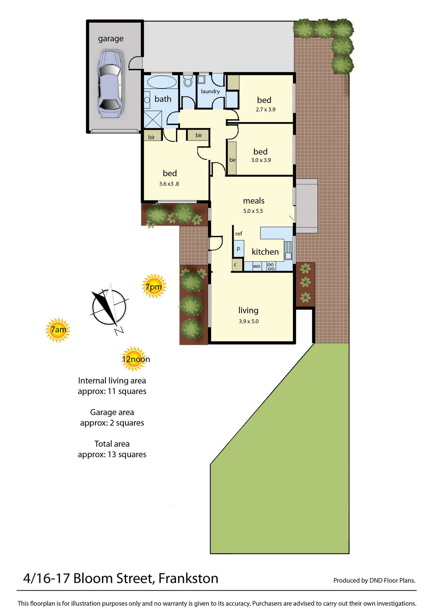 Floorplan of Homely unit listing, 4/16-17 Bloom Street, Frankston VIC 3199