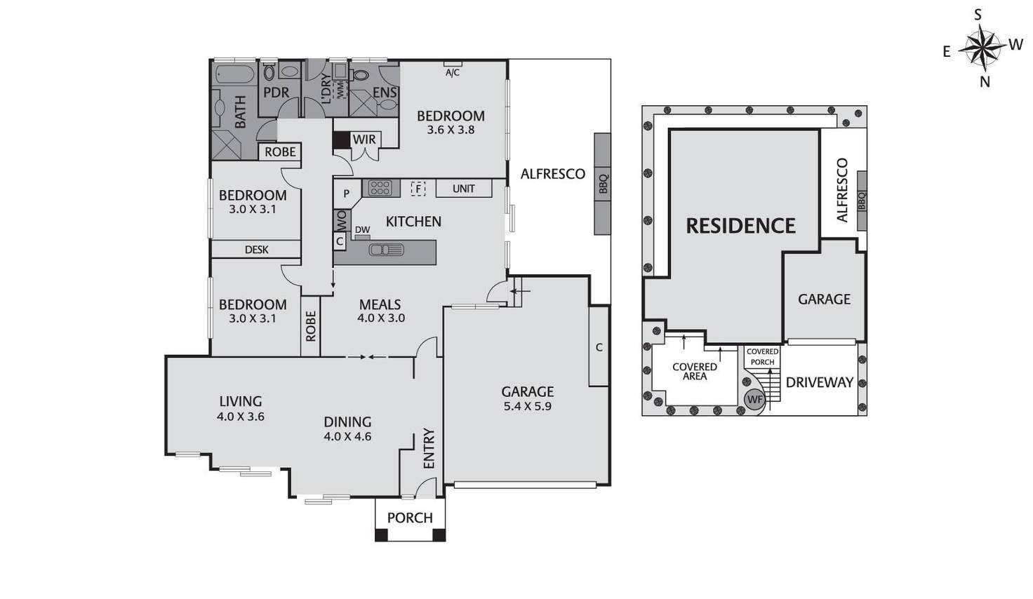Floorplan of Homely unit listing, 2/10 Avon Street, Bulleen VIC 3105