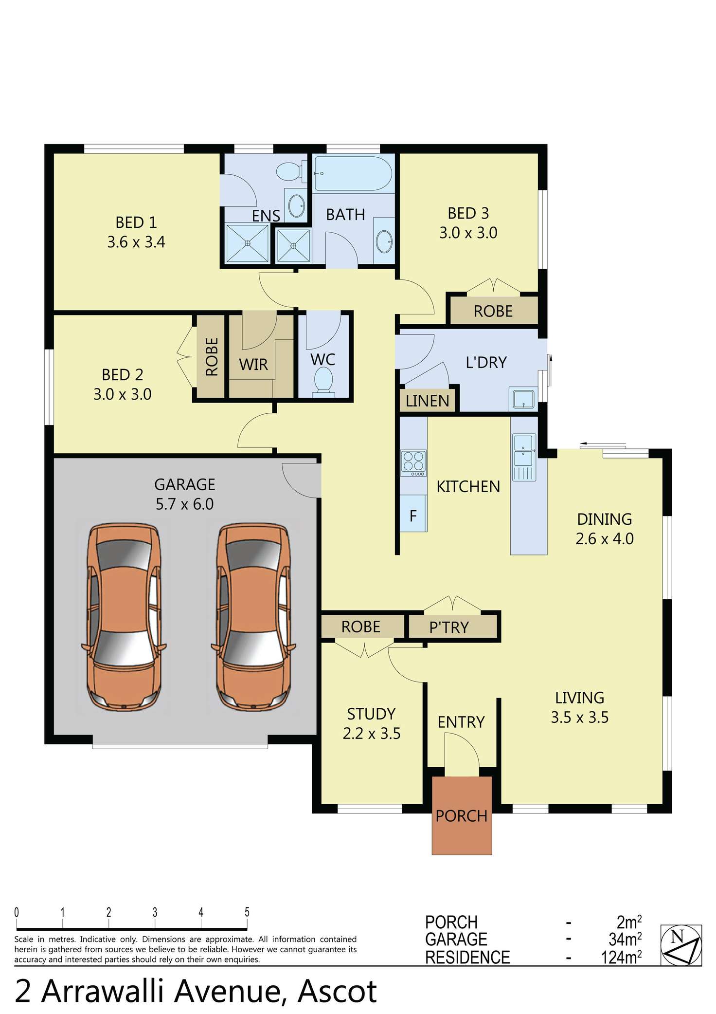 Floorplan of Homely house listing, 2 Arrawalli Avenue, Ascot VIC 3551