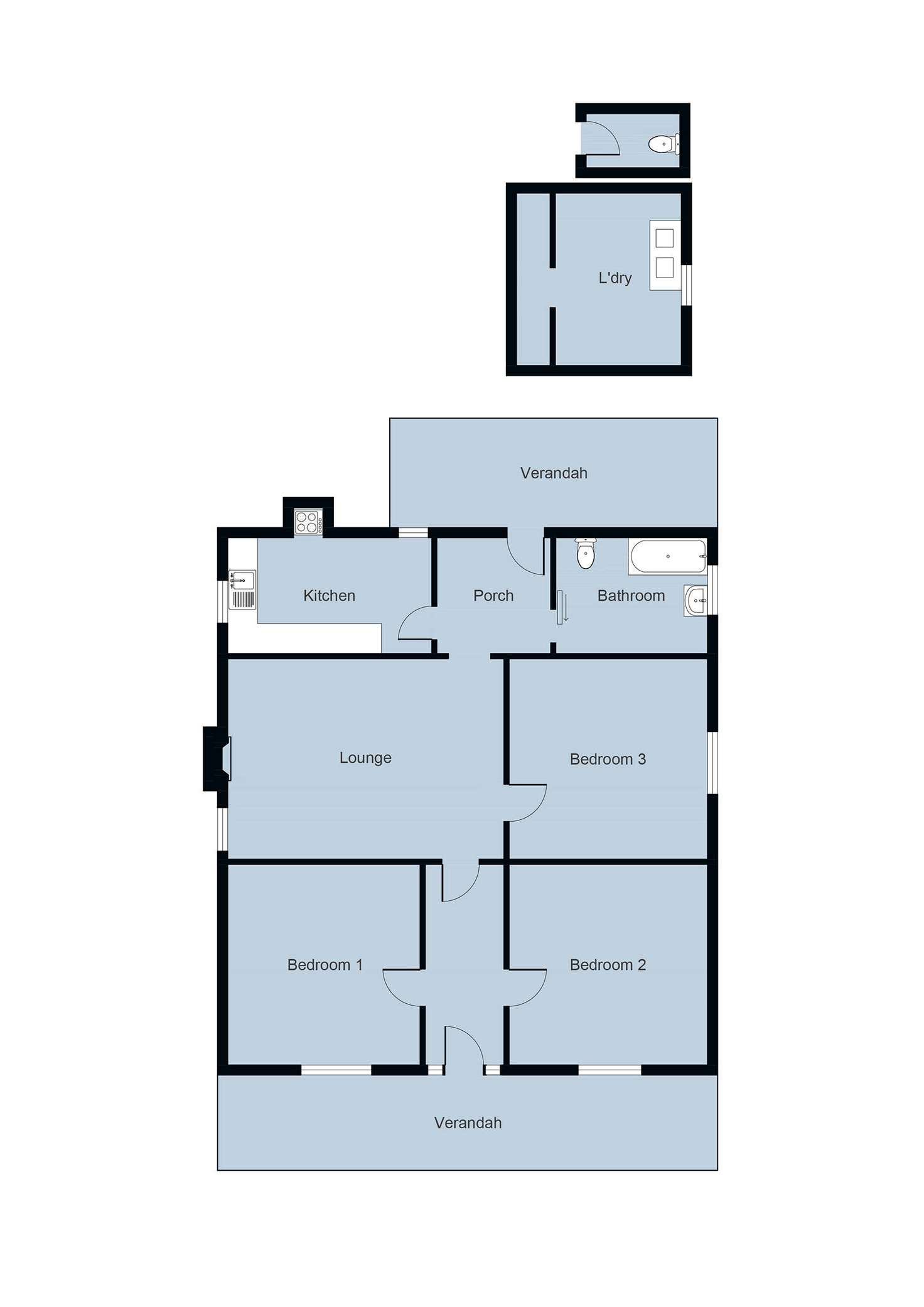 Floorplan of Homely house listing, 260 High Street, Avoca VIC 3467