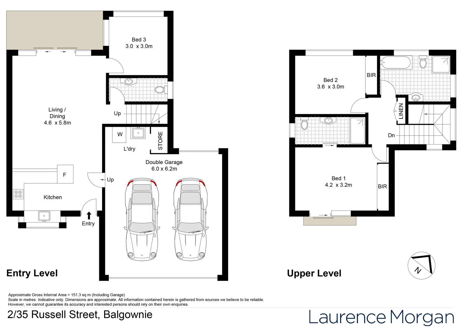 Floorplan of Homely townhouse listing, 2/35 Russell Street, Balgownie NSW 2519